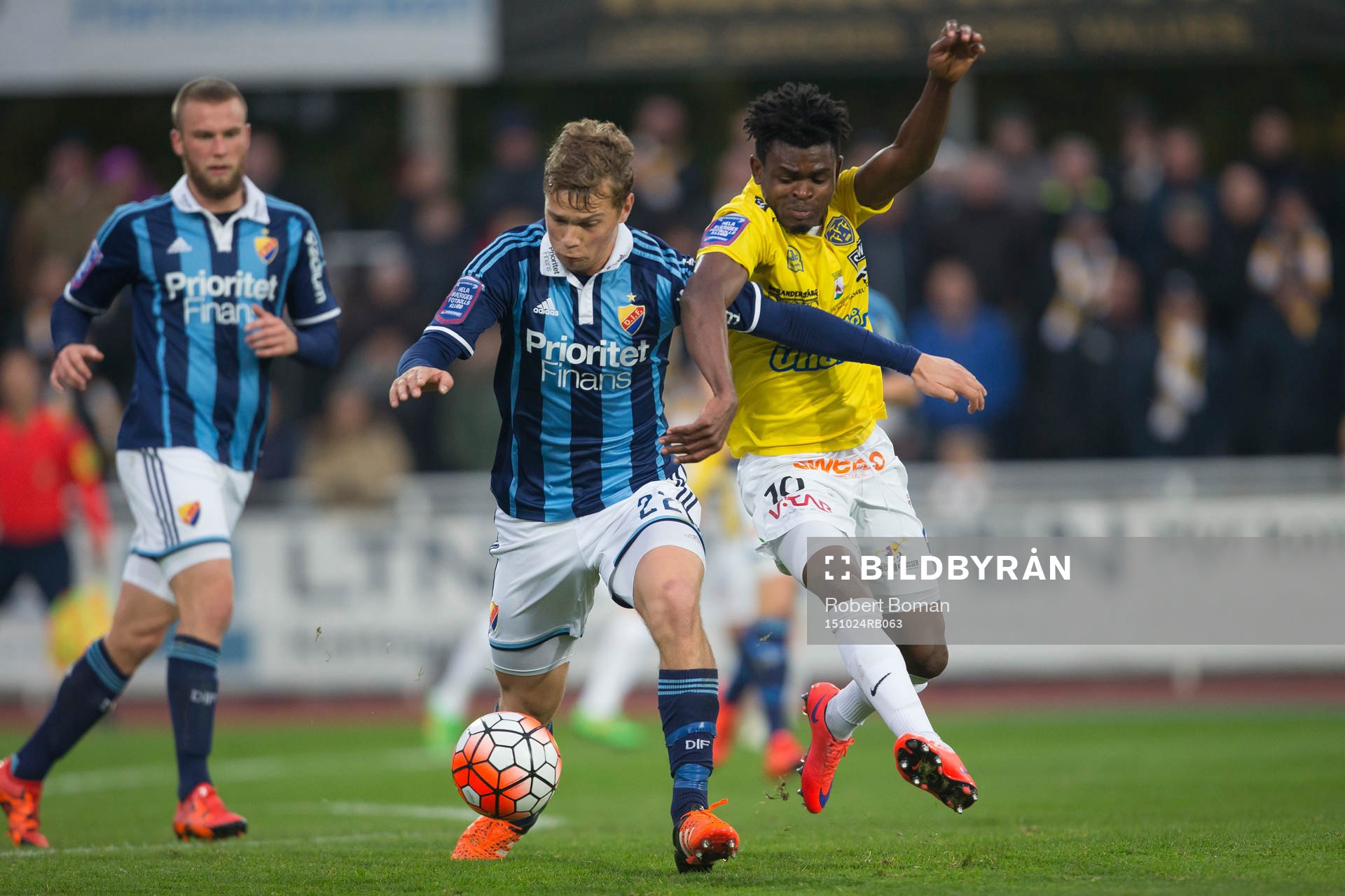 Djurgårdens Jesper Karlström och Falkenbergs Godsway