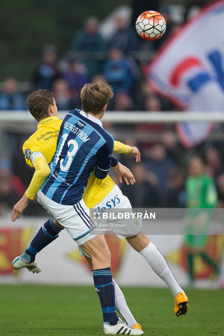Djurgårdens Emil Bergström och Falkenbergs Gustaf Nilsson