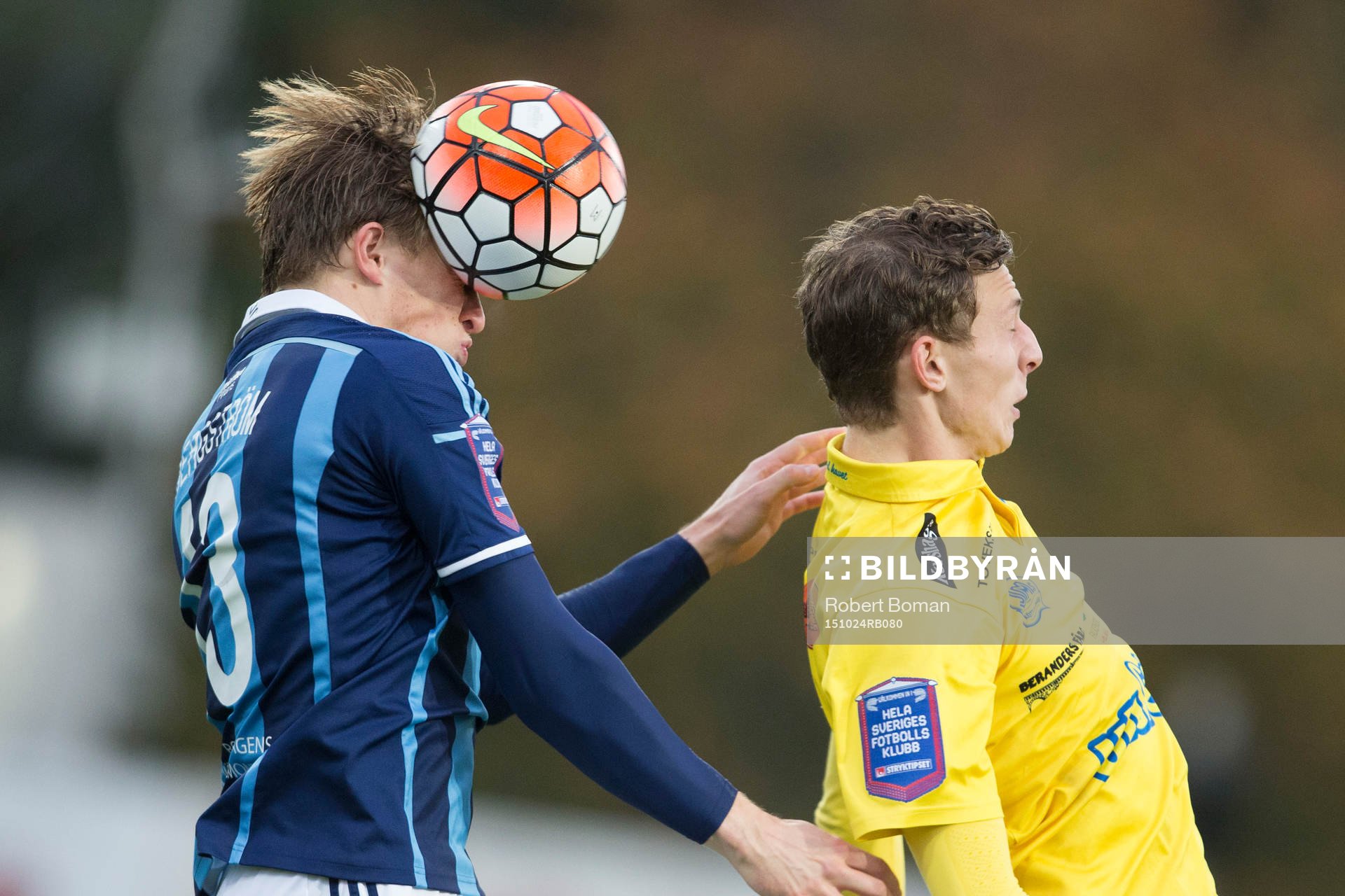 Djurgårdens Emil Bergström och Falkenbergs Gustaf Nilsson