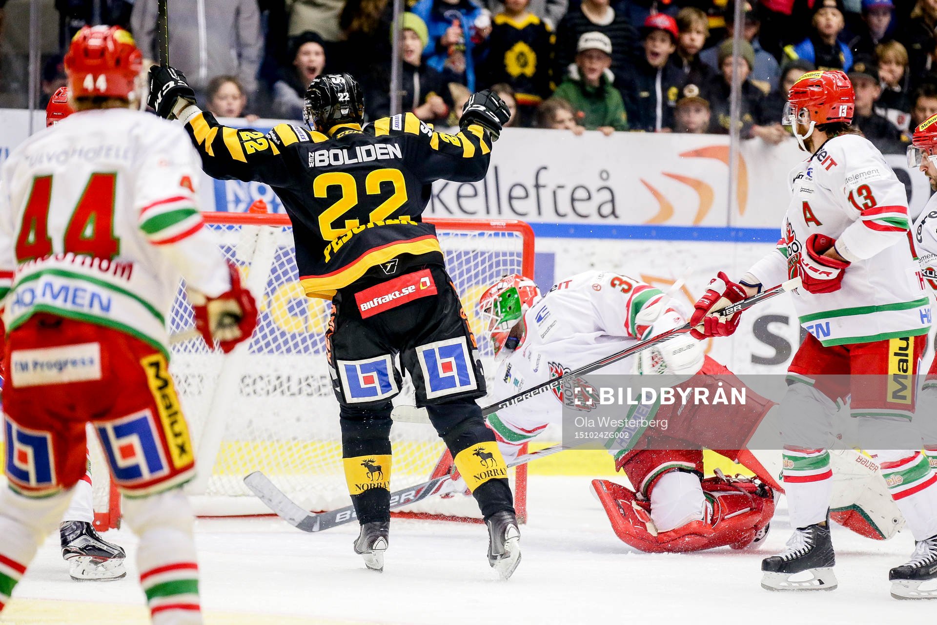 Skellefteås Janne Pesonen jublar