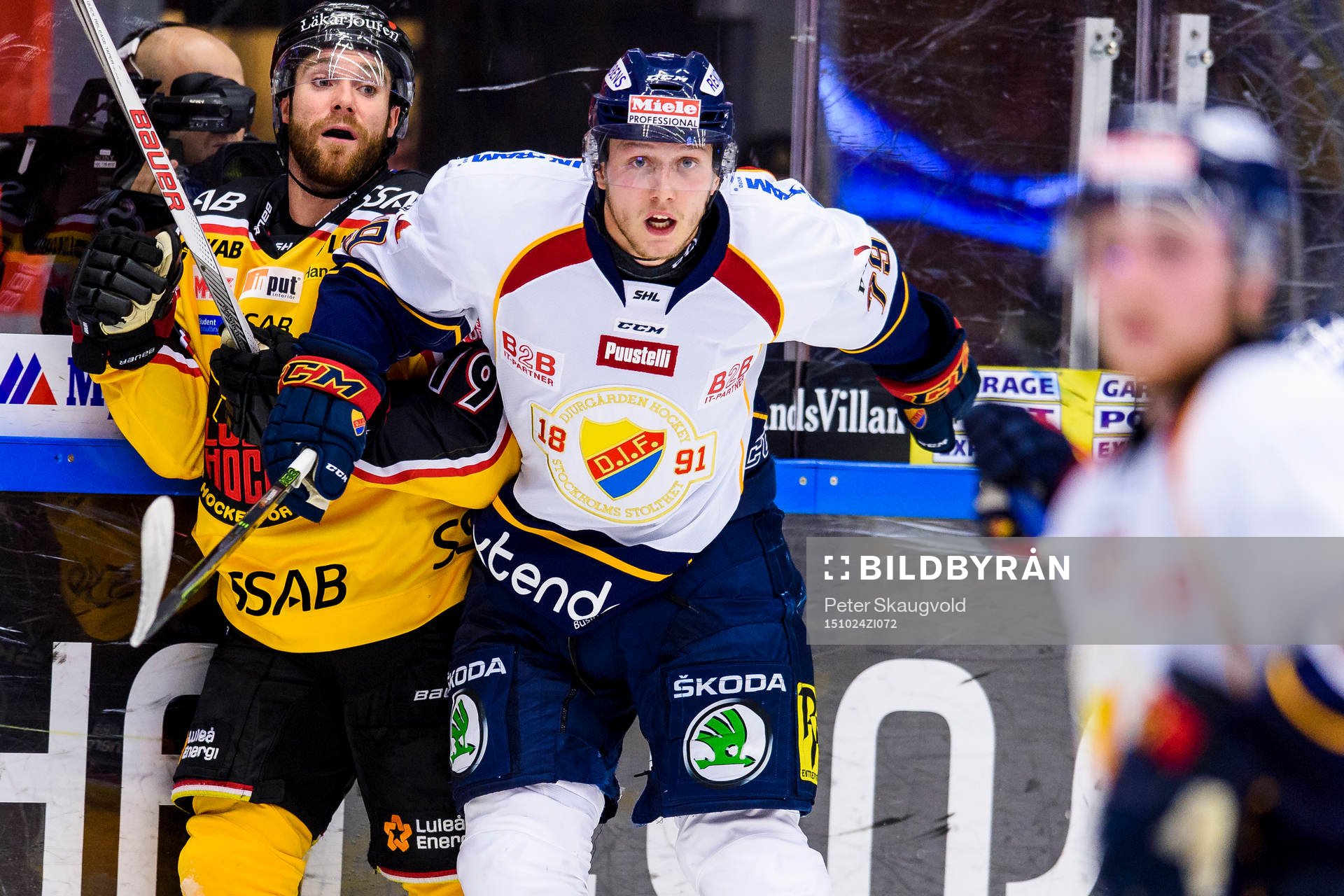 Luleås Jacob Lagacé och Djurgårdens Emil Lundberg