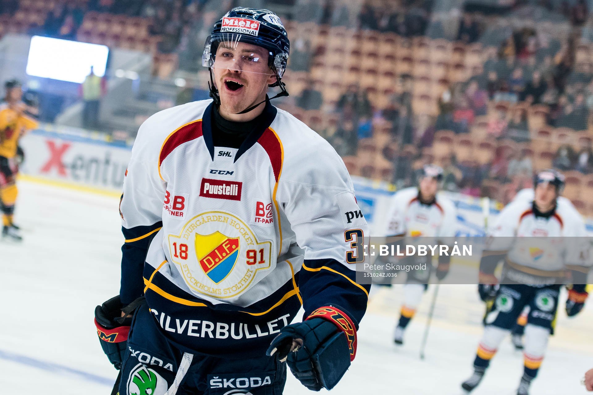 Djurgårdens Daniel Brodin jublar