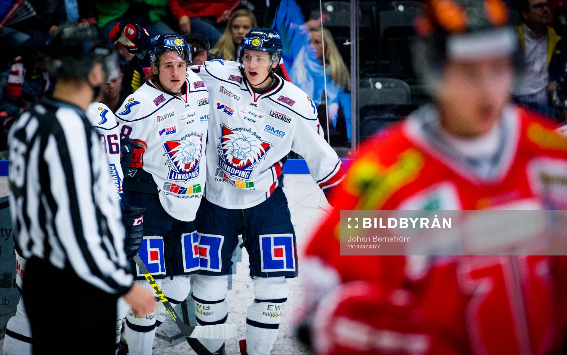 Linköpings Jacob Lilja gör 4-2 och jublar