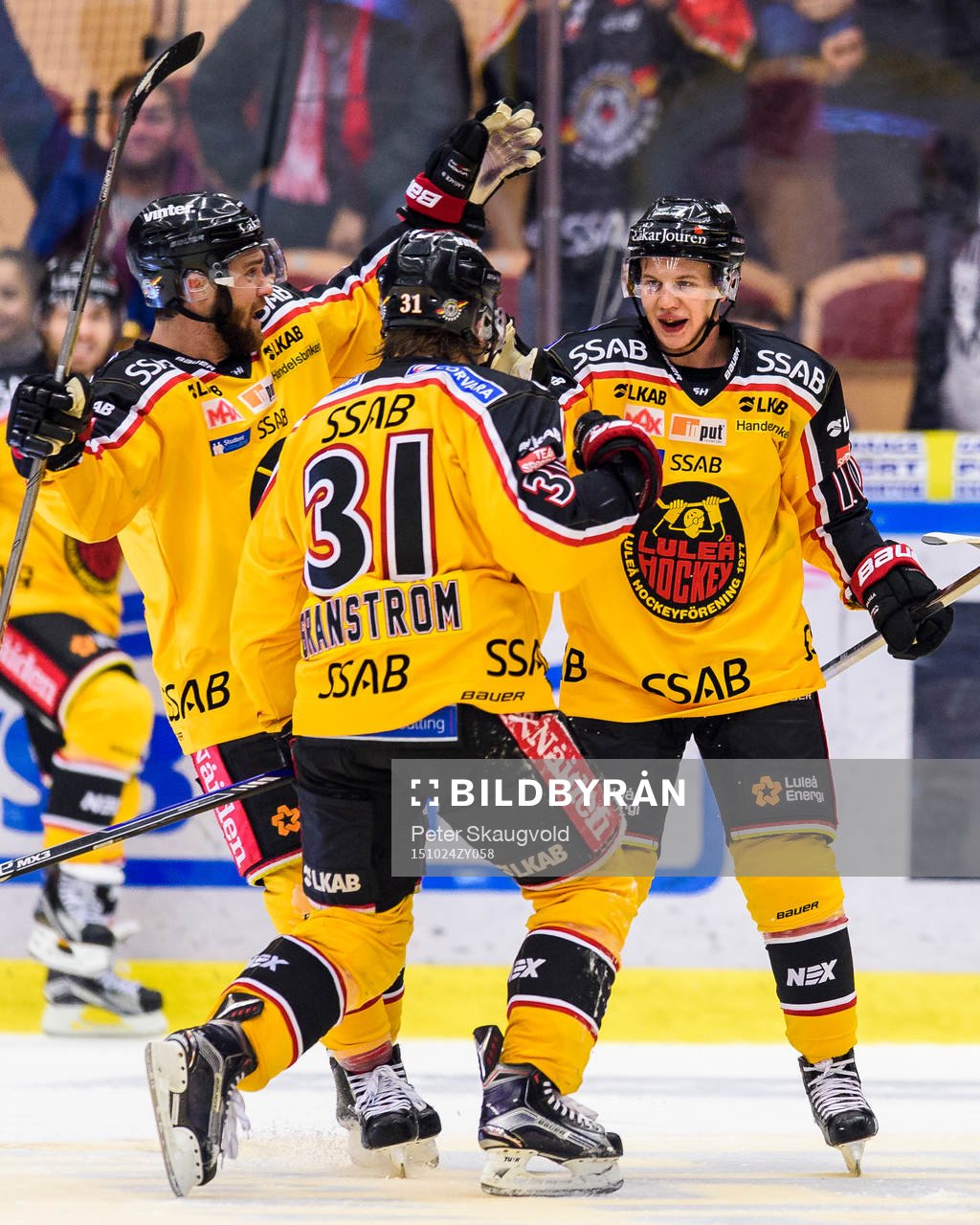 Luleås Jonathan Granström(m) och Toni Rajala(h) och Jacob