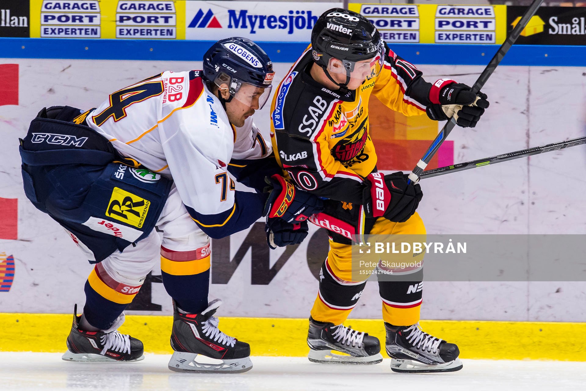 Djurgårdens Tobias Hage och Luleås Toni Rajala