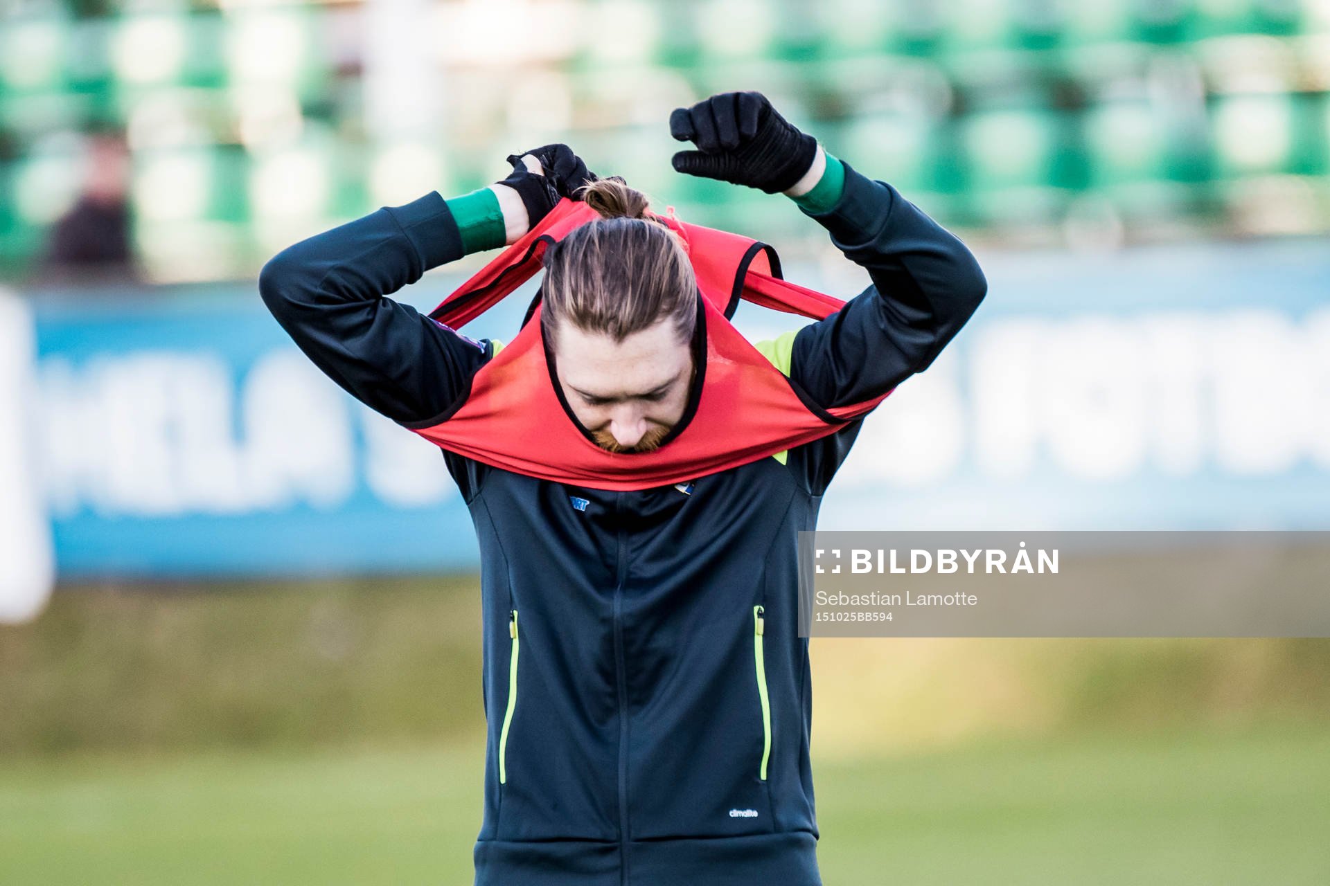 Ljungskiles Markus Gustafsson inför fotbollsmatchen i Superettan mellan Ljungskile och Assyriska den 25 oktober 2015 i Ljungskile.