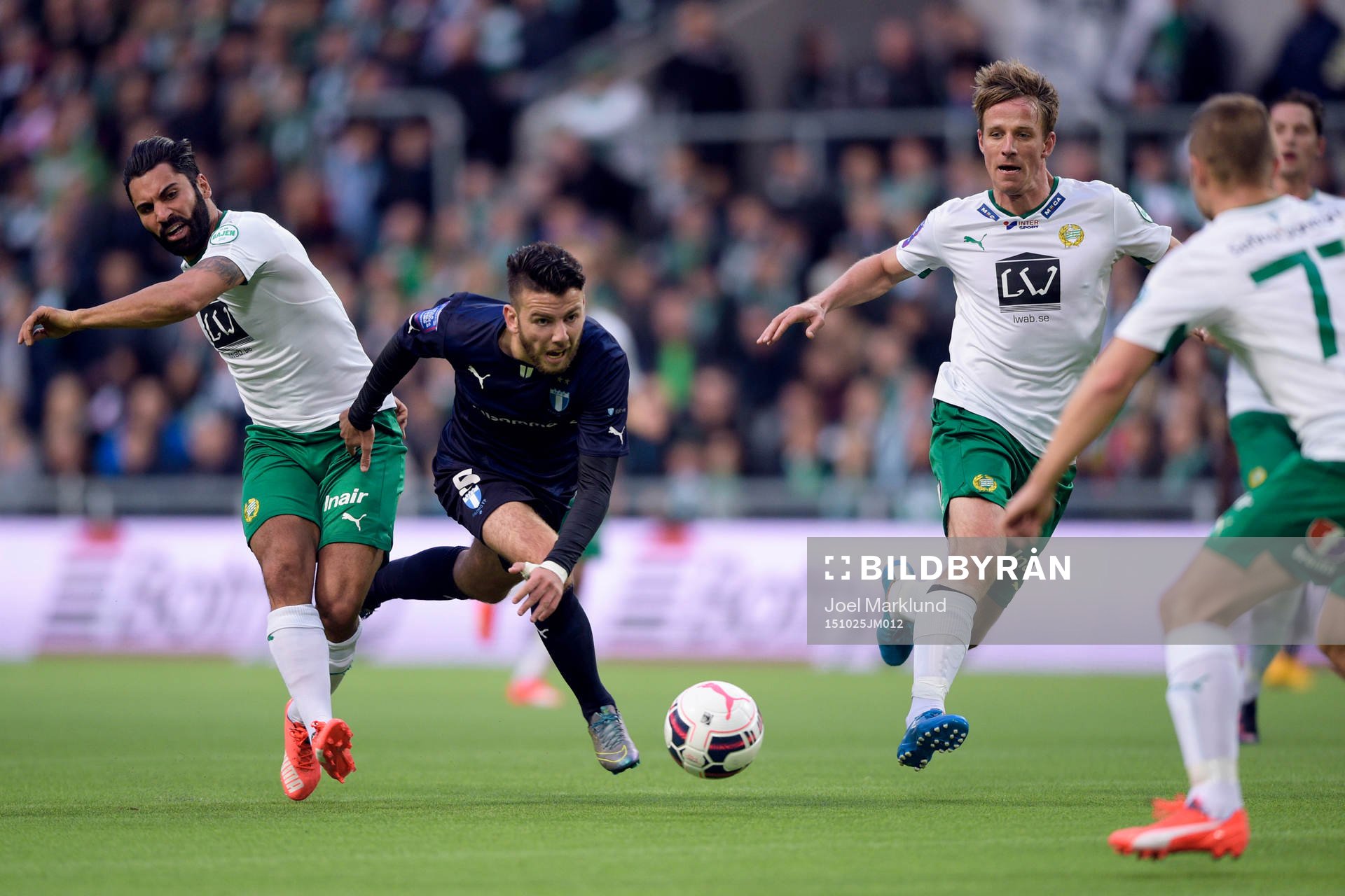 Hammarbys Stefan Batan och Jan Gunnar Solli och Malmös