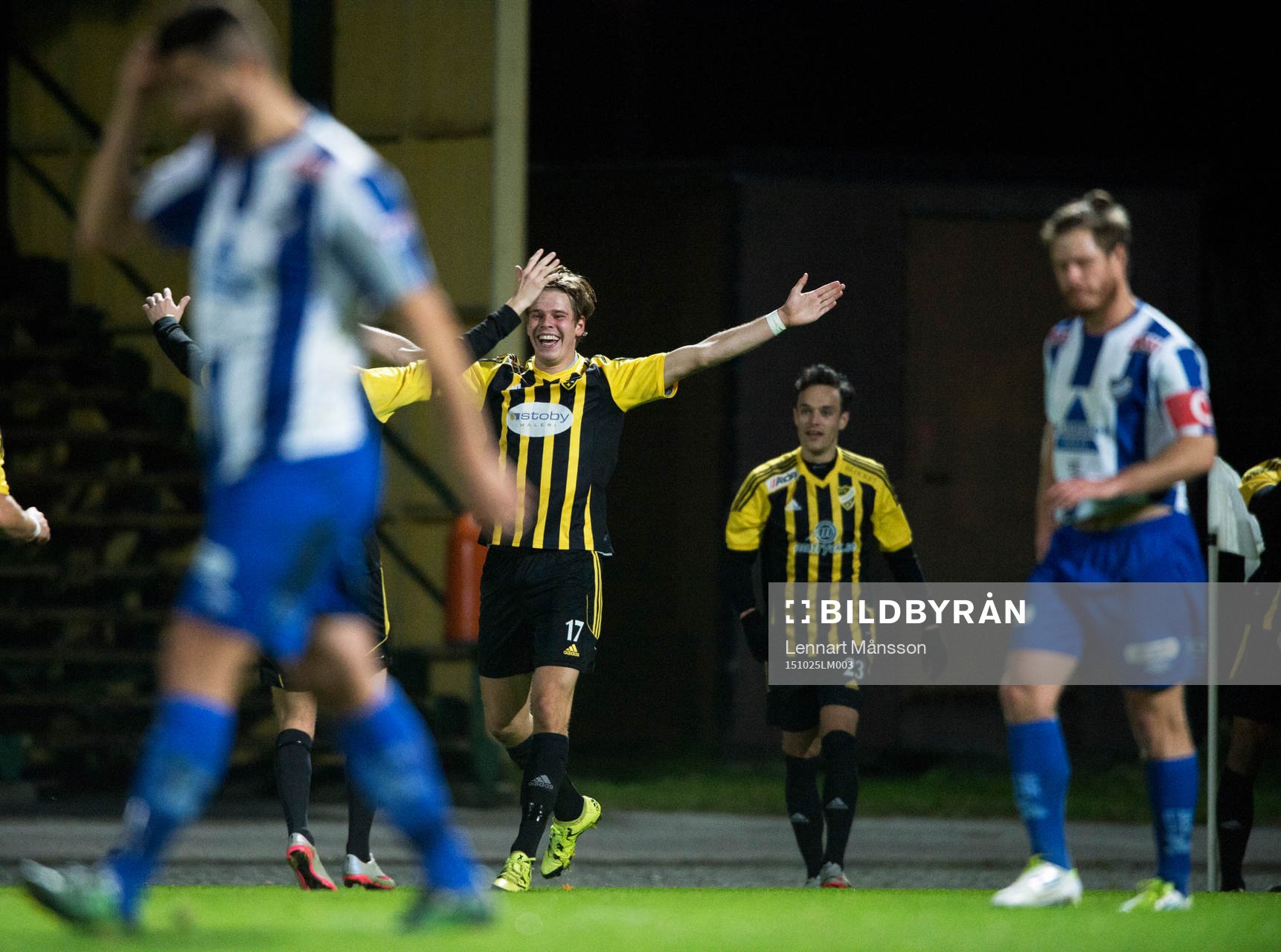 IFK Hässleholms Filip Ranmo  i kvalmatchen till division 2