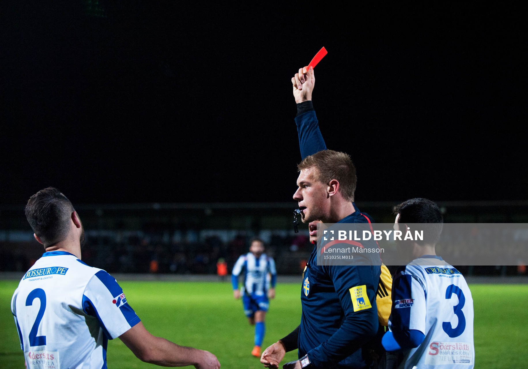 IFK Hässleholms 4-målsskytt Mamudu Moro har sparkats ner