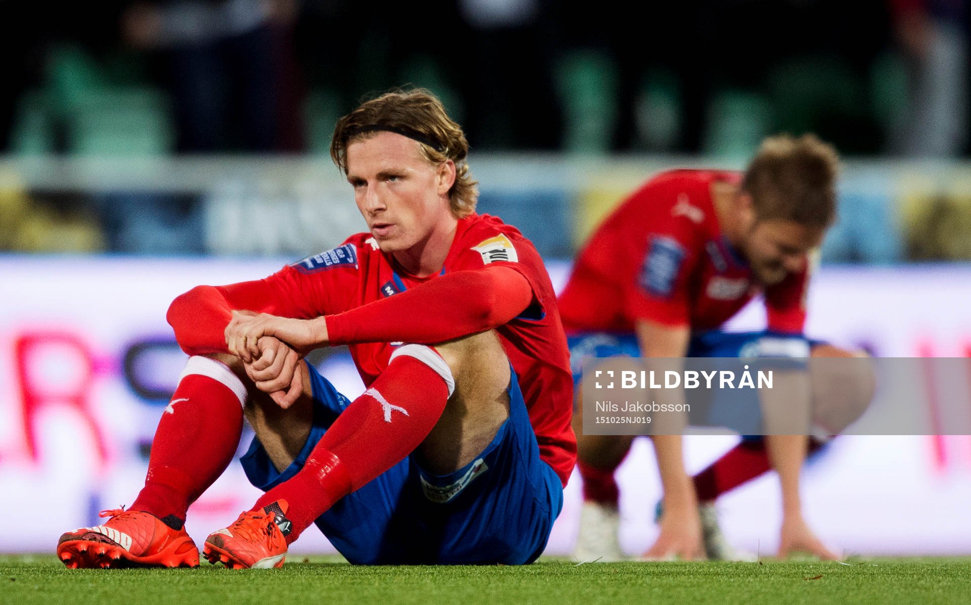 Helsingborgs Carl Johansson och Johan Mårtensson deppar