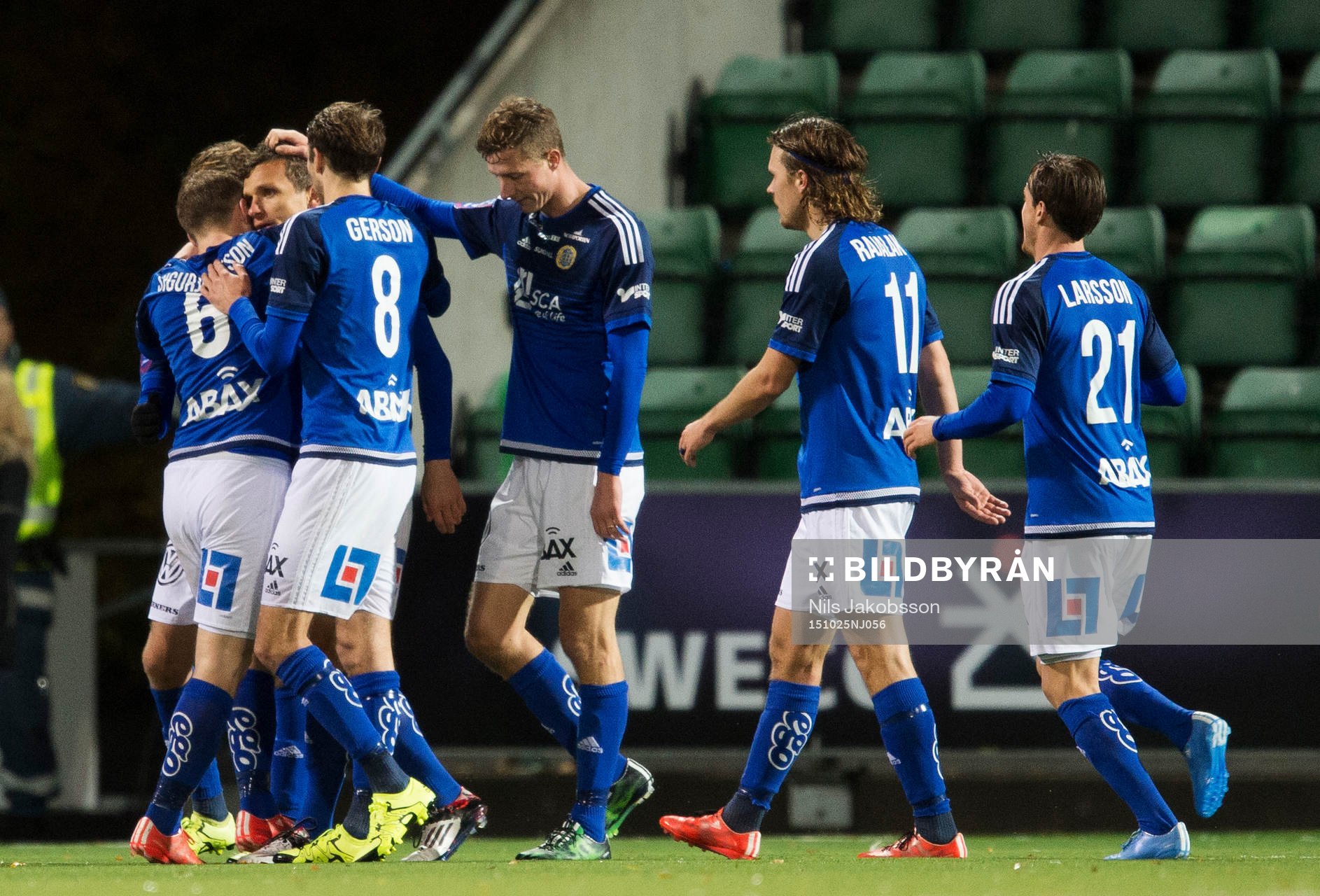 Sundsvalls Rúnar Már Sigurjónsson, Sheptim Hasani, Lars