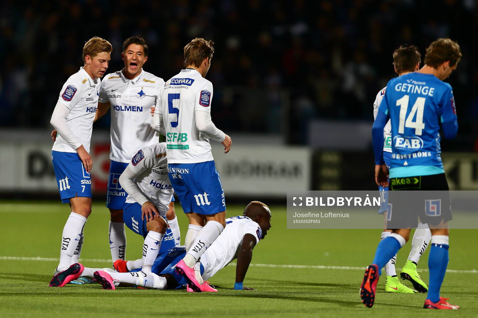 Norrköping firar 1-0-målet