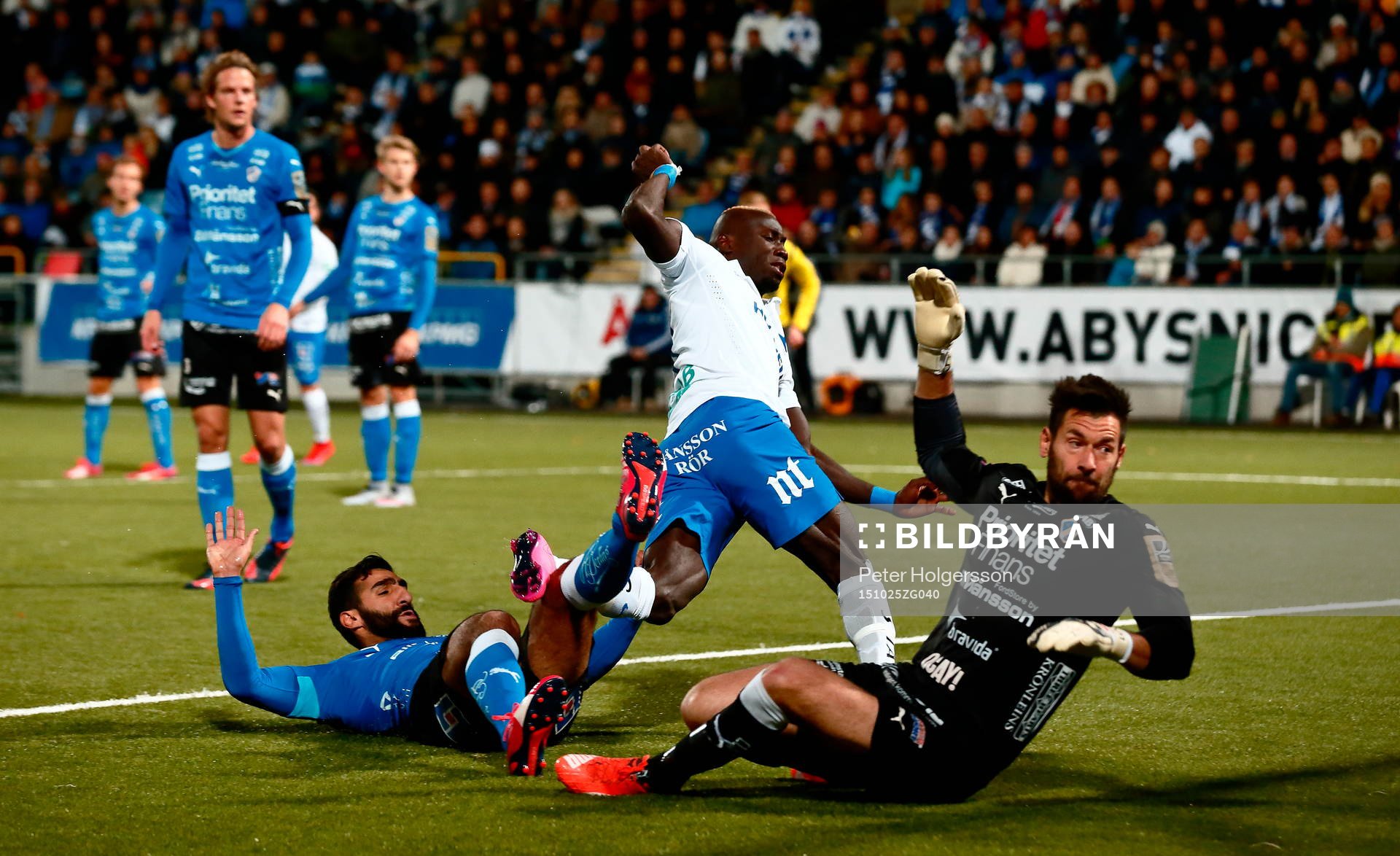 Norrköpings Alhaji Kamara gör mål 3-0 förbi Halmstads