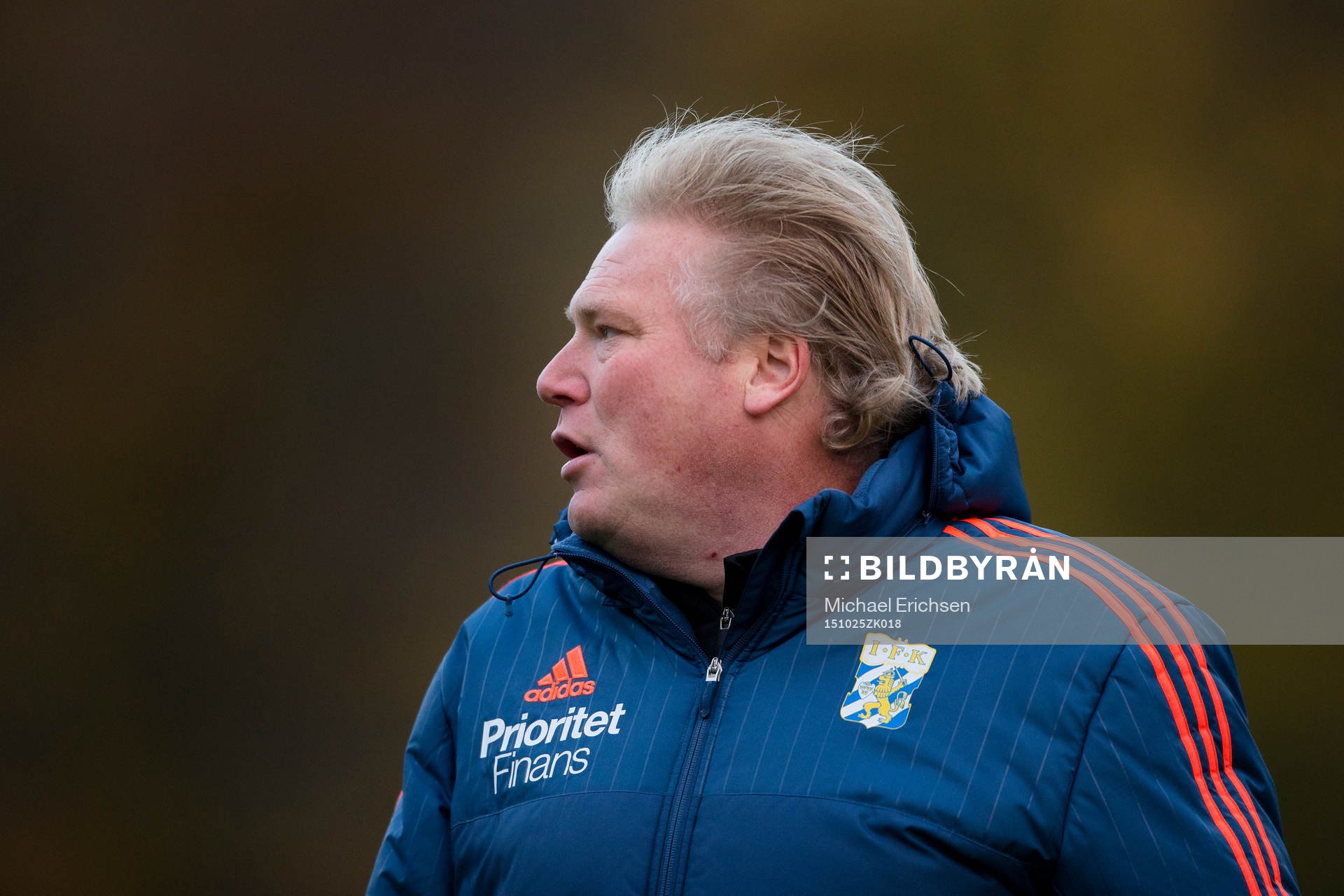 IFK Göteborgs tränare Jörgen Lennartsson under en fotbollsträning med IFK Göteborg den 25 oktober 2015 i Göteborg.