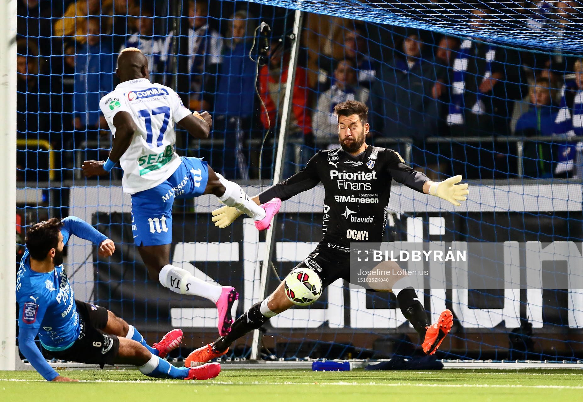 Norrköpings Alhaji Kamara gör mål 3-0 på Halmstads