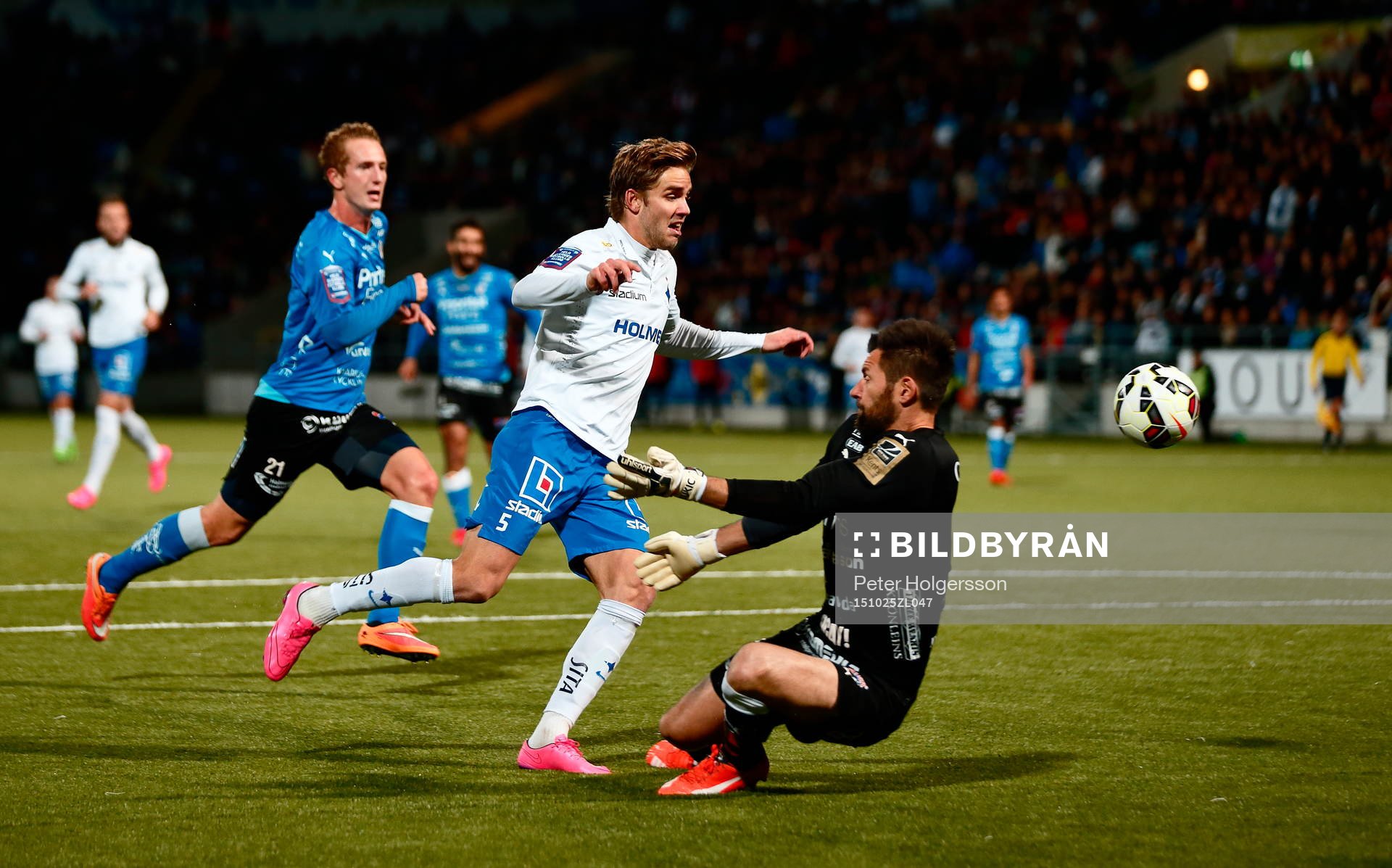 Norrköpings Christoffer Nyman och målvakt Stojan Lukic