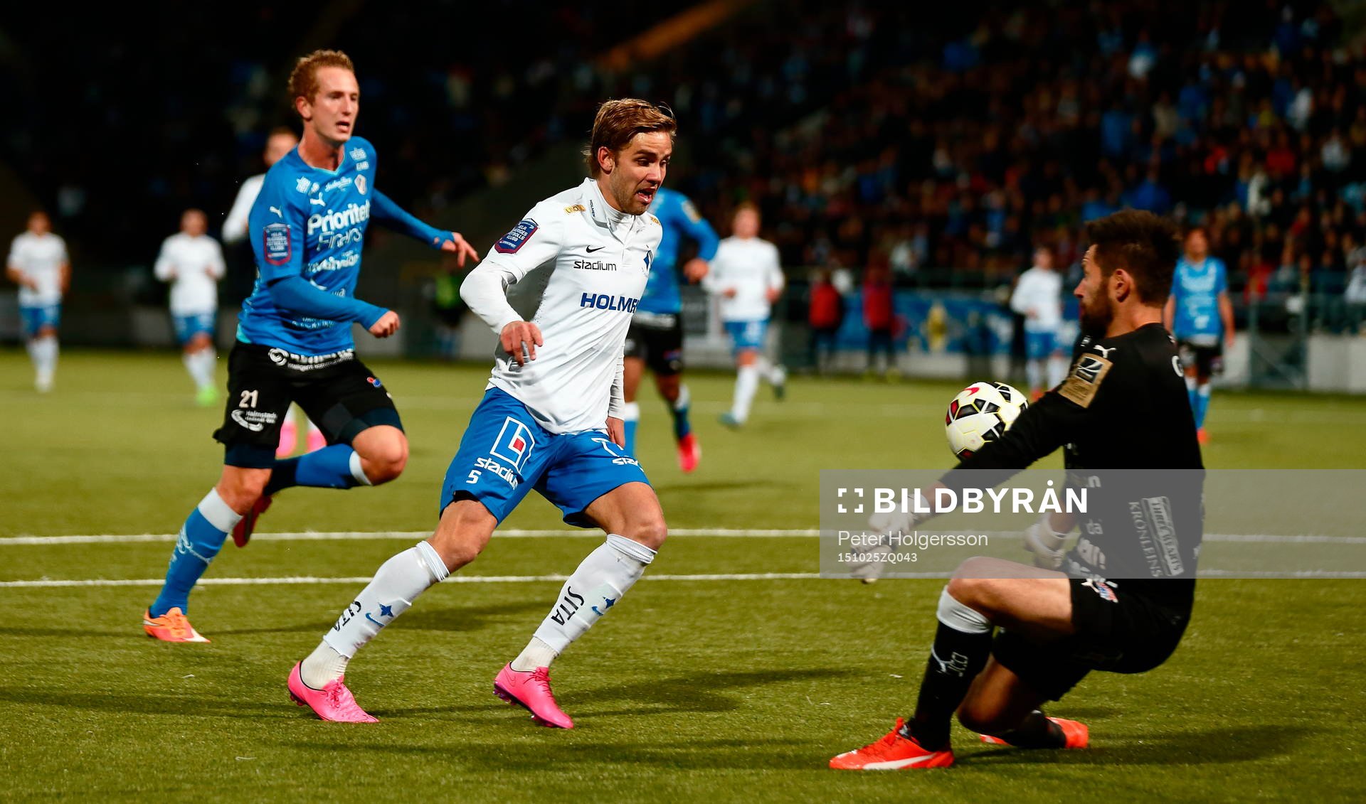 Norrköpings Christoffer Nyman och målvakt Stojan Lukic