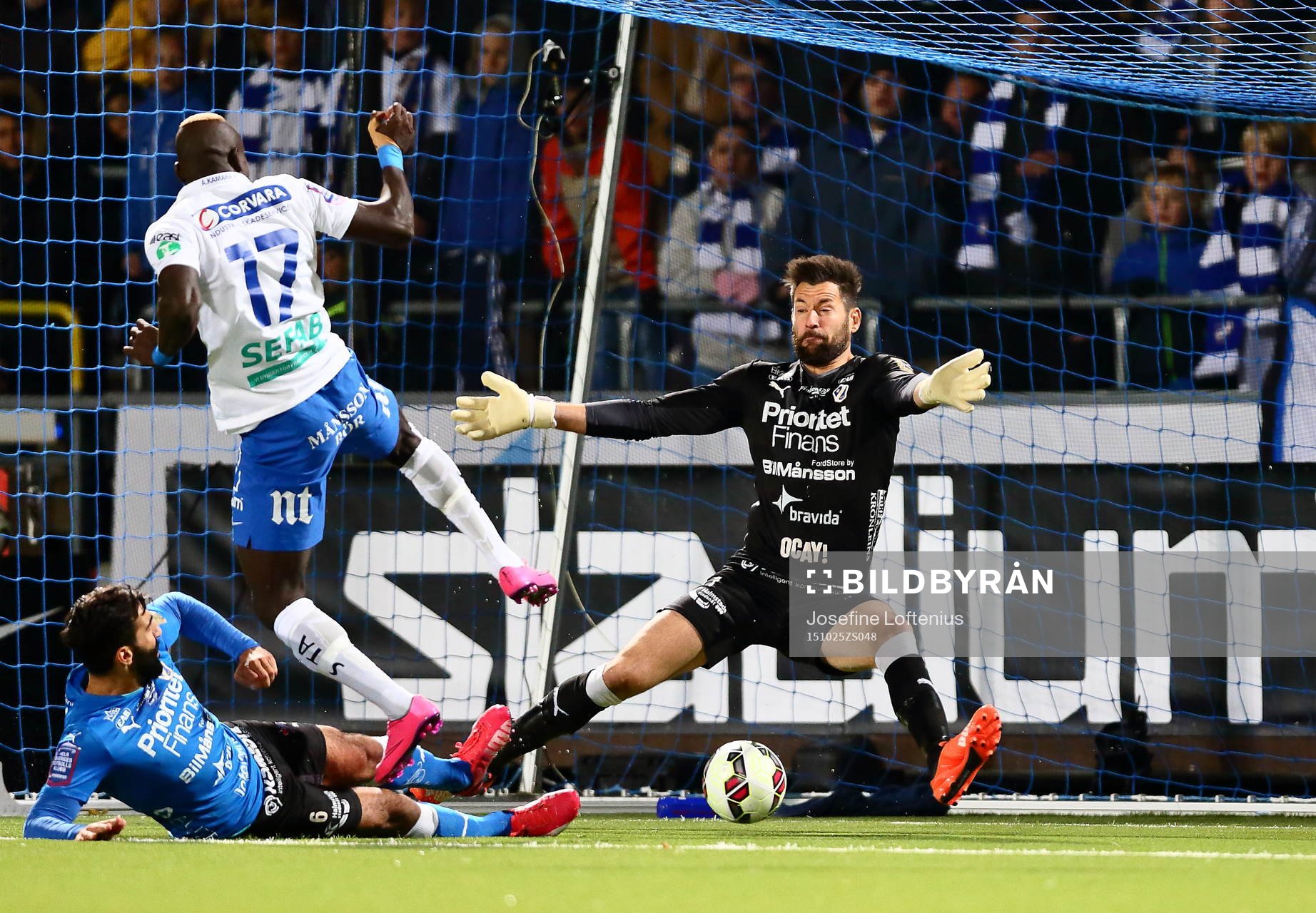 Norrköpings Alhaji Kamara gör mål 3-0 på Halmstads