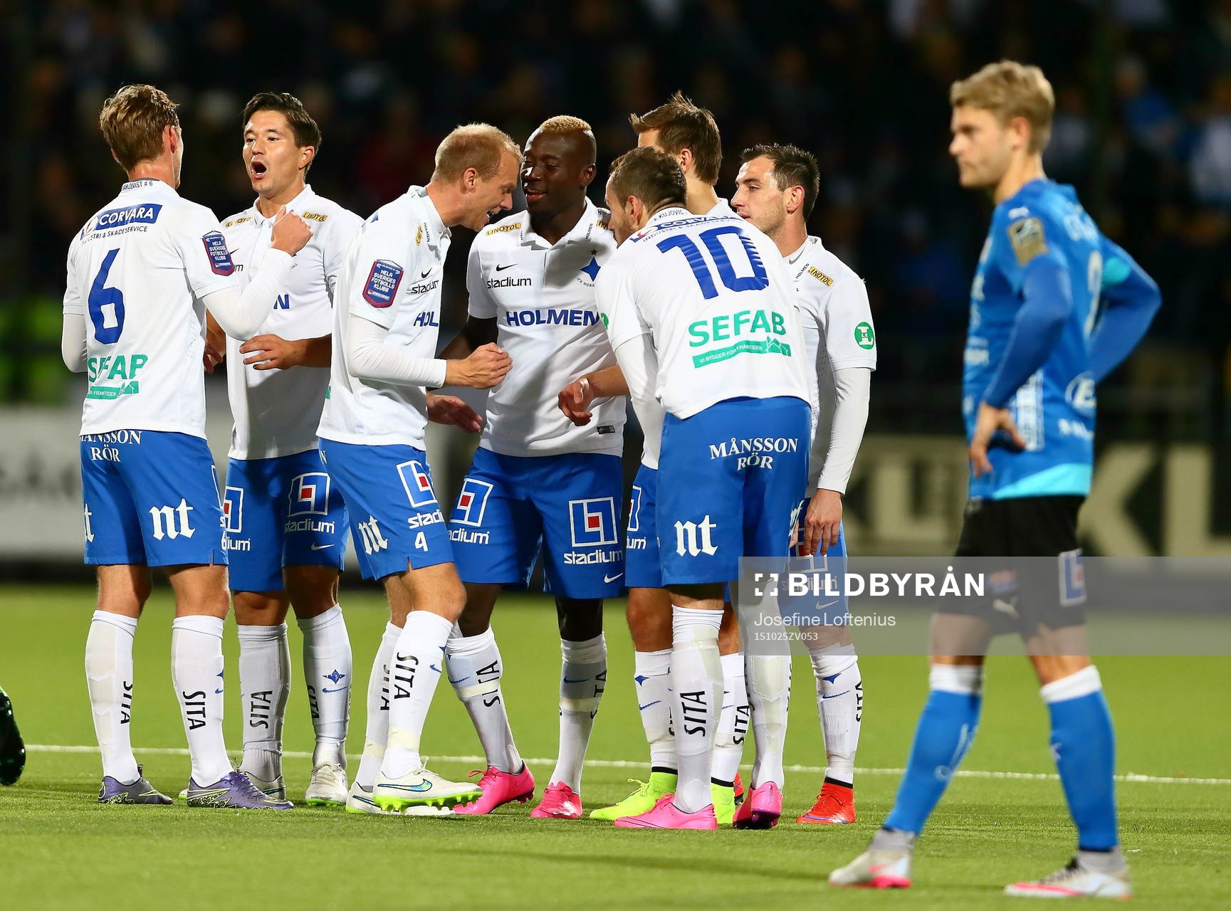 Norrköping firar 1-0-målet