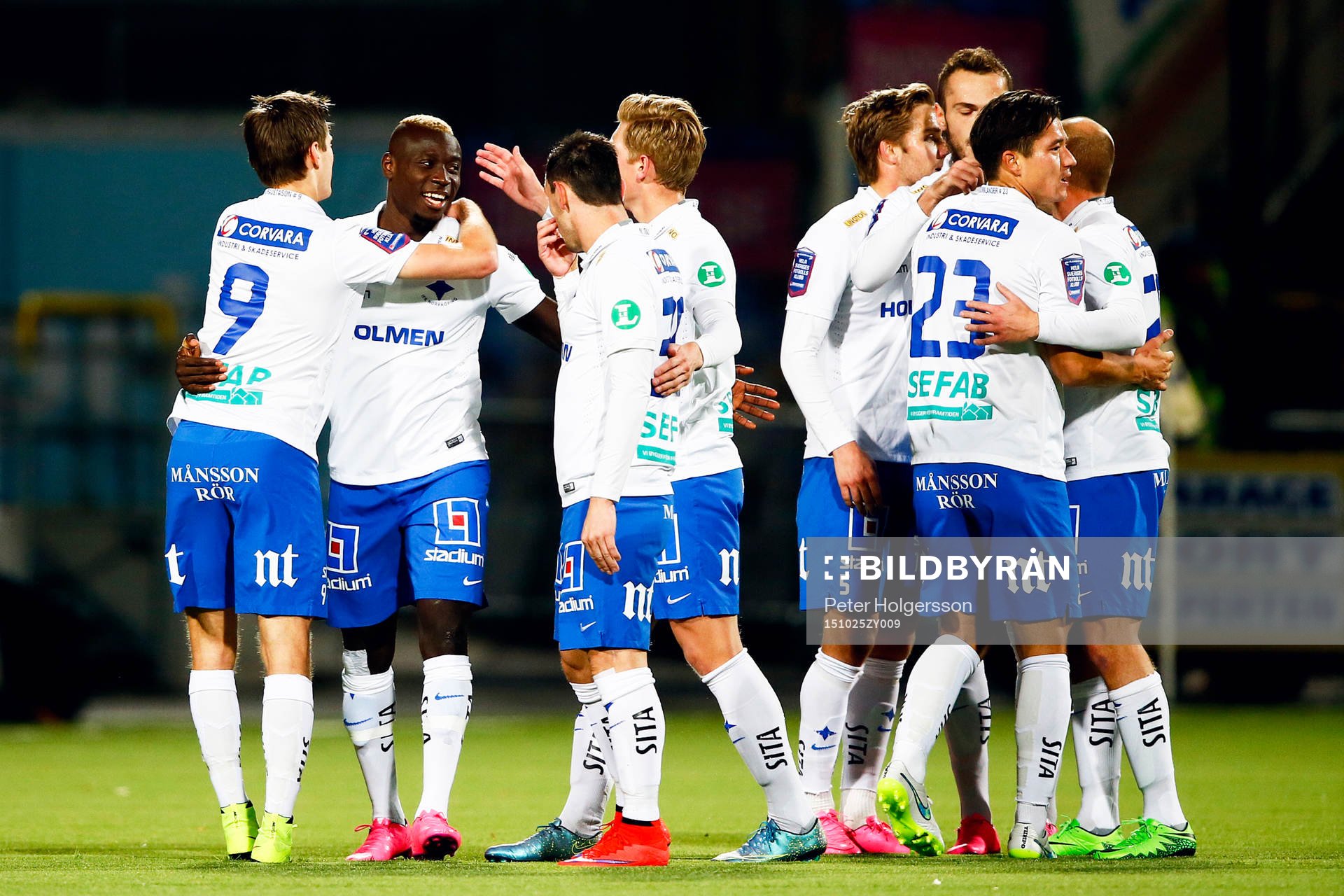 Norrköpings Alhaji Kamara jublar
