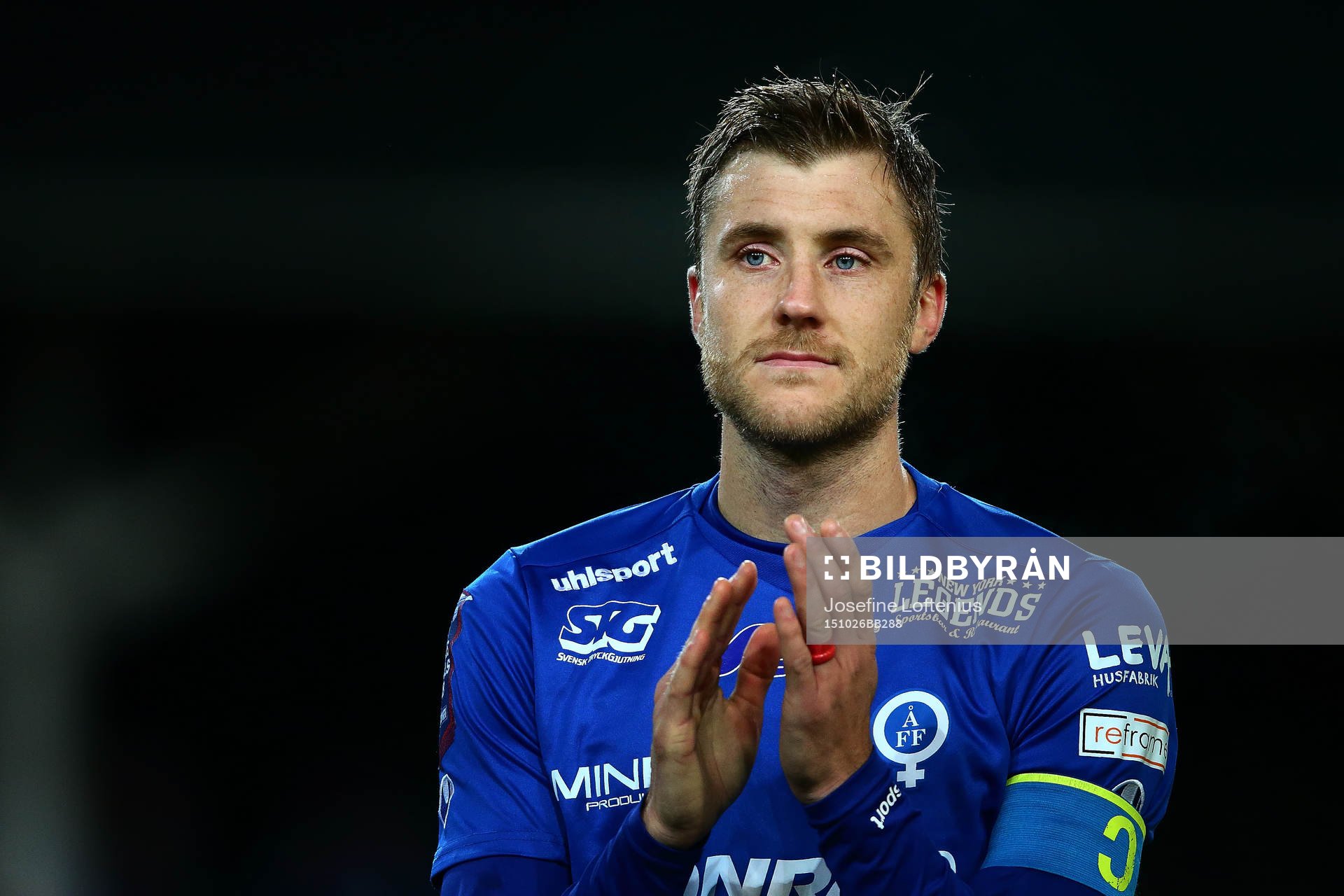 Åtvidabergs Daniel Hallingström med tårar i ögonen