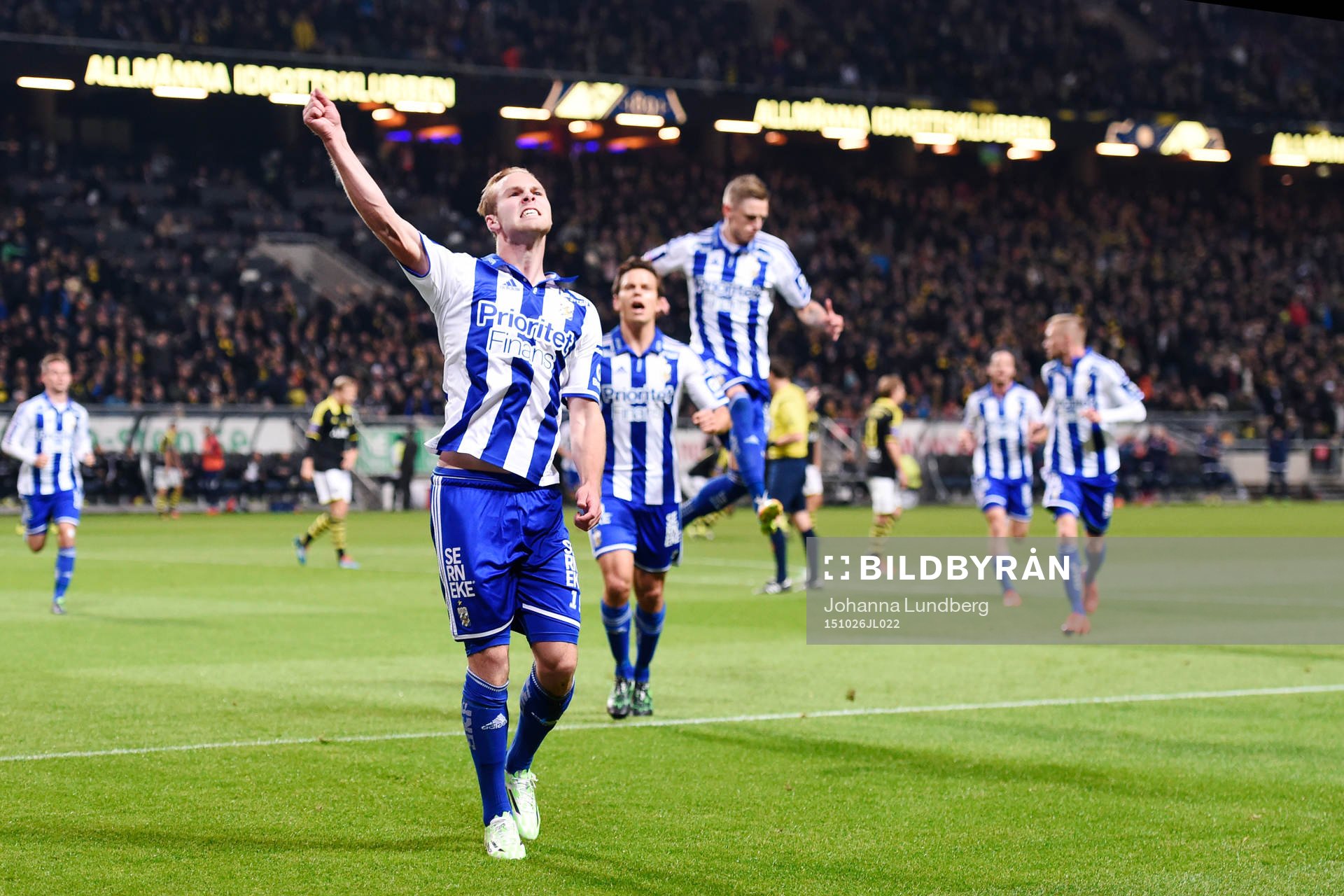 IFK Göteborgs Gustav Engvall jublar