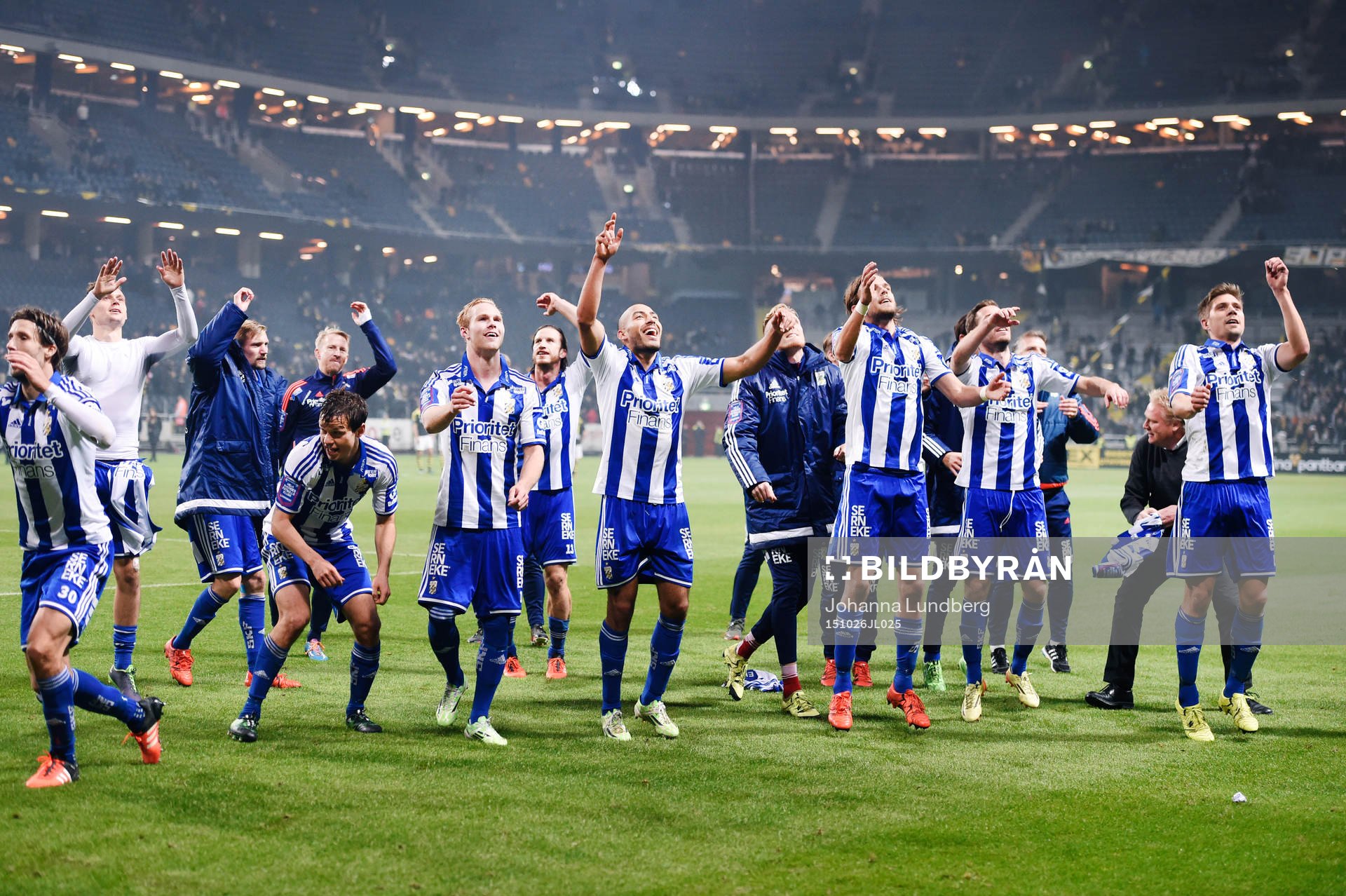 IFK Göteborgs spelare jublar