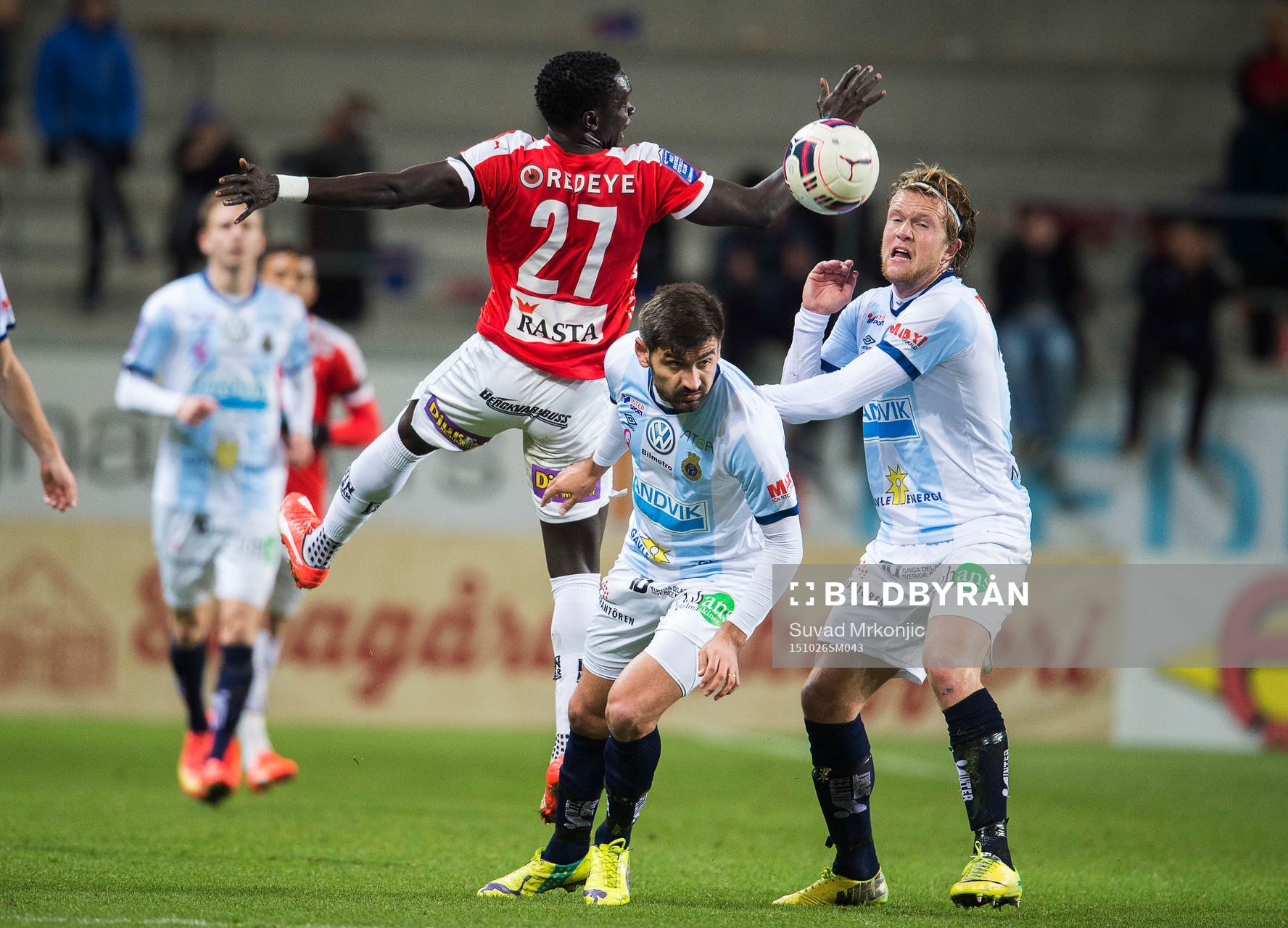 Kalmars Papa Alioune Diouf och Gefles Ilir Berisha och