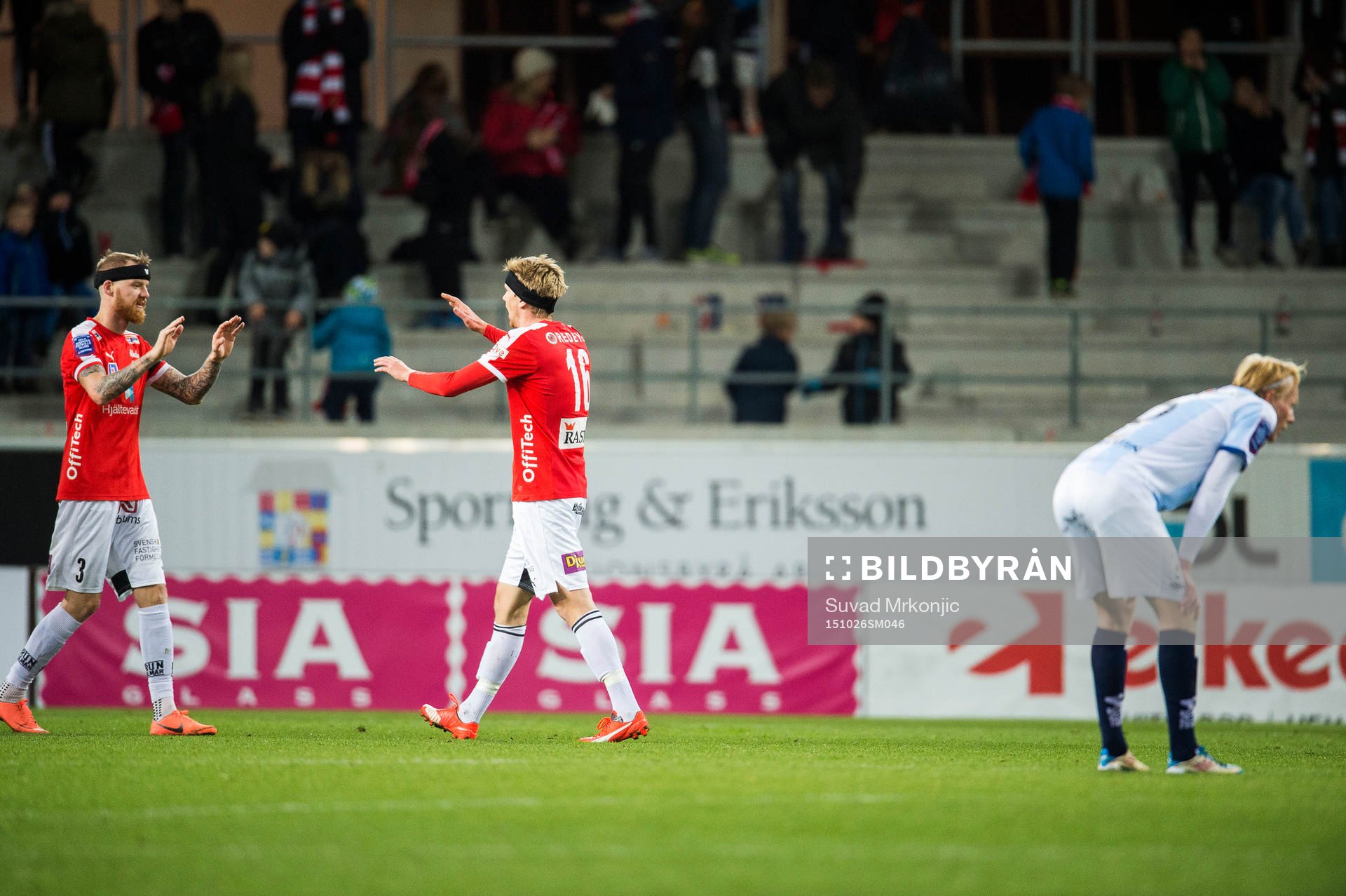 Kalmars Marcus Nilsson och David Elm jublar medan