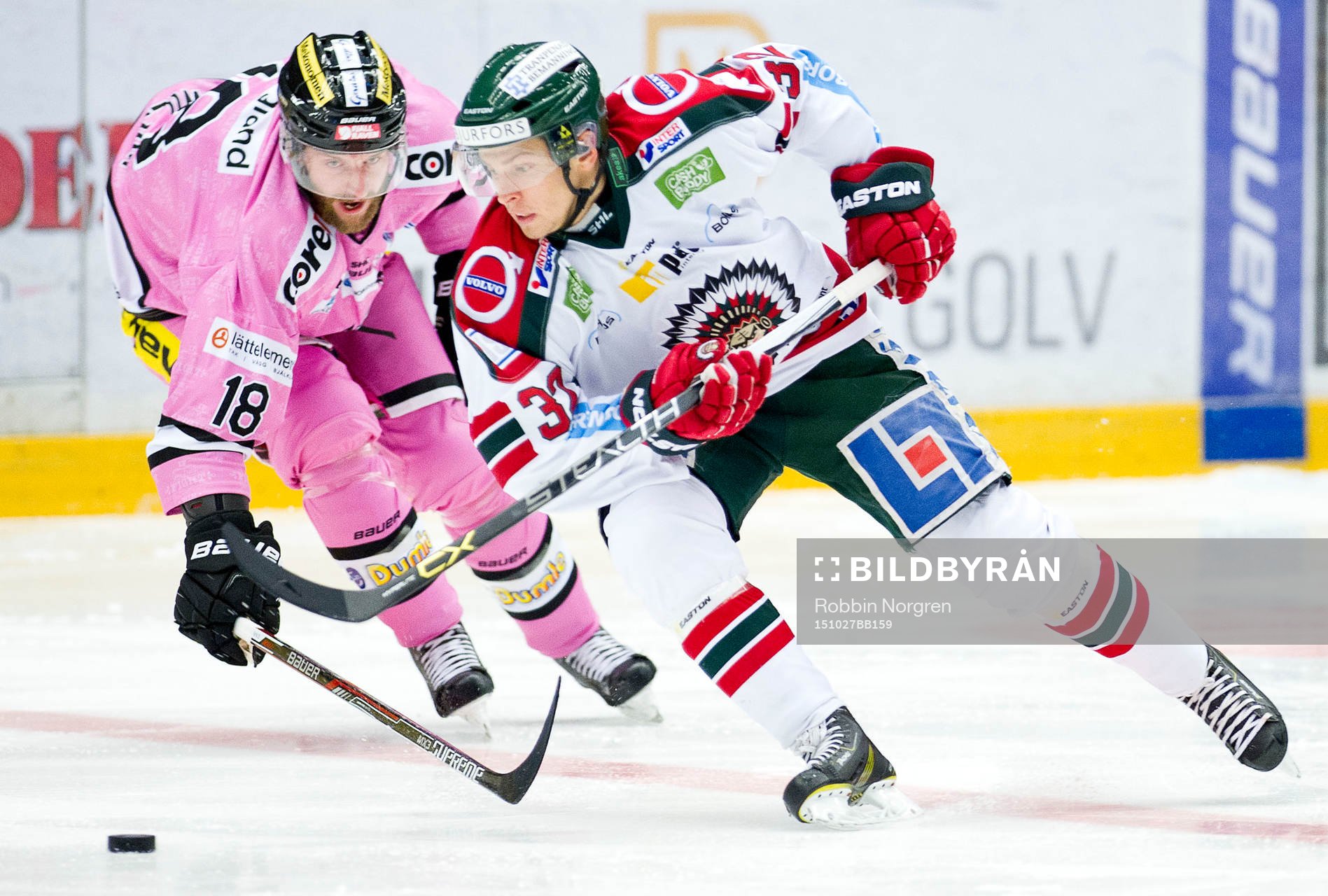 Modos Kyle Wilson och Frölundas Lukas Bengtsson