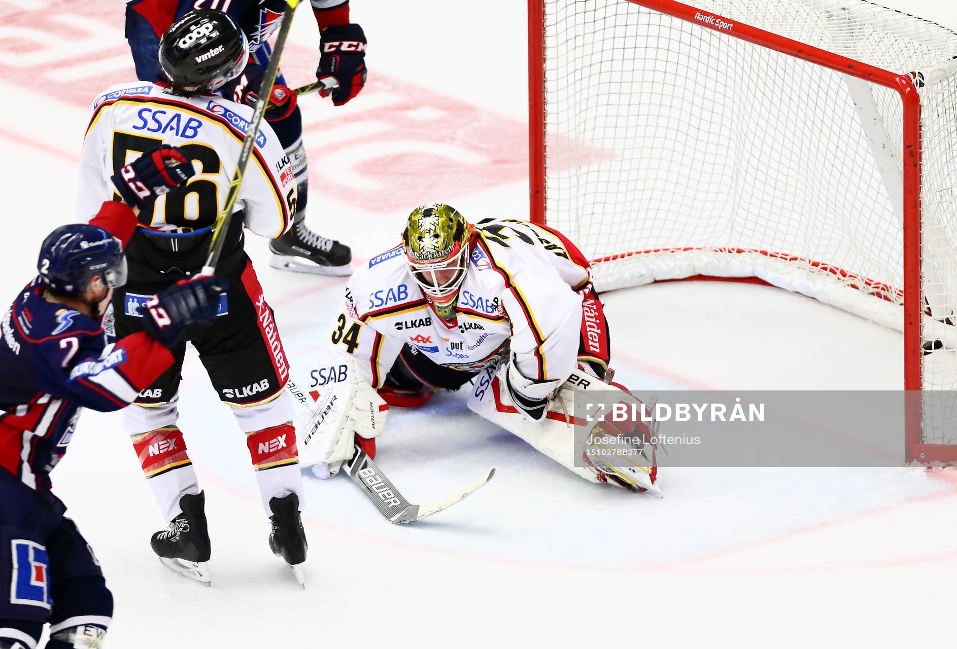 Linköpings Vilmos Gallo gör 3-0 och sitt första SHL-mål