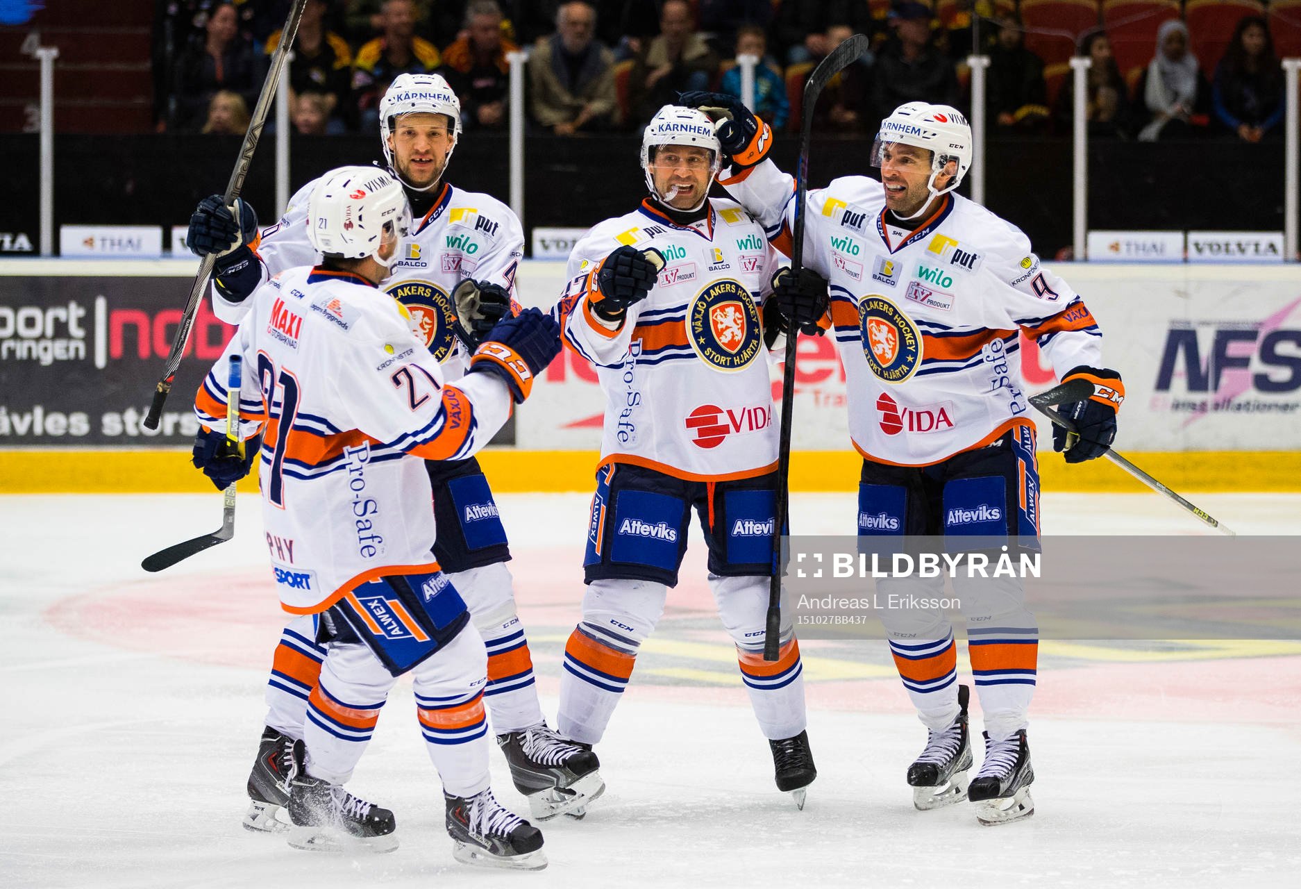 Växjös Cory Murphy, Ilkka Heikkinen, Adam Burish och Josh