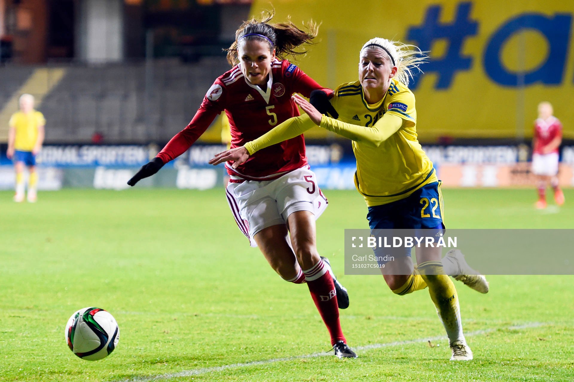 Danmarks Simone Boye Sørensen och Sveriges Olivia Schough