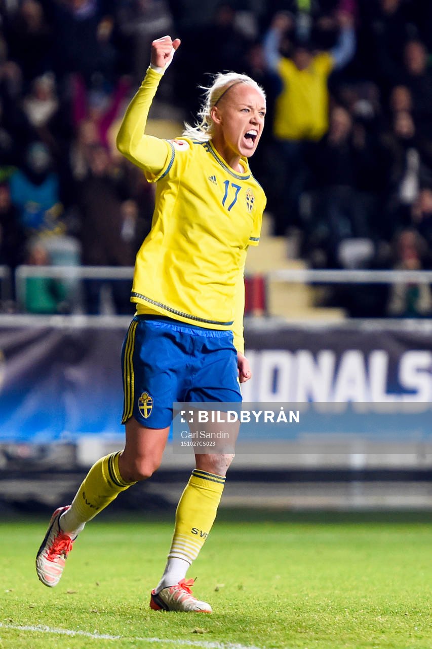 Sveriges Caroline Seger jublar