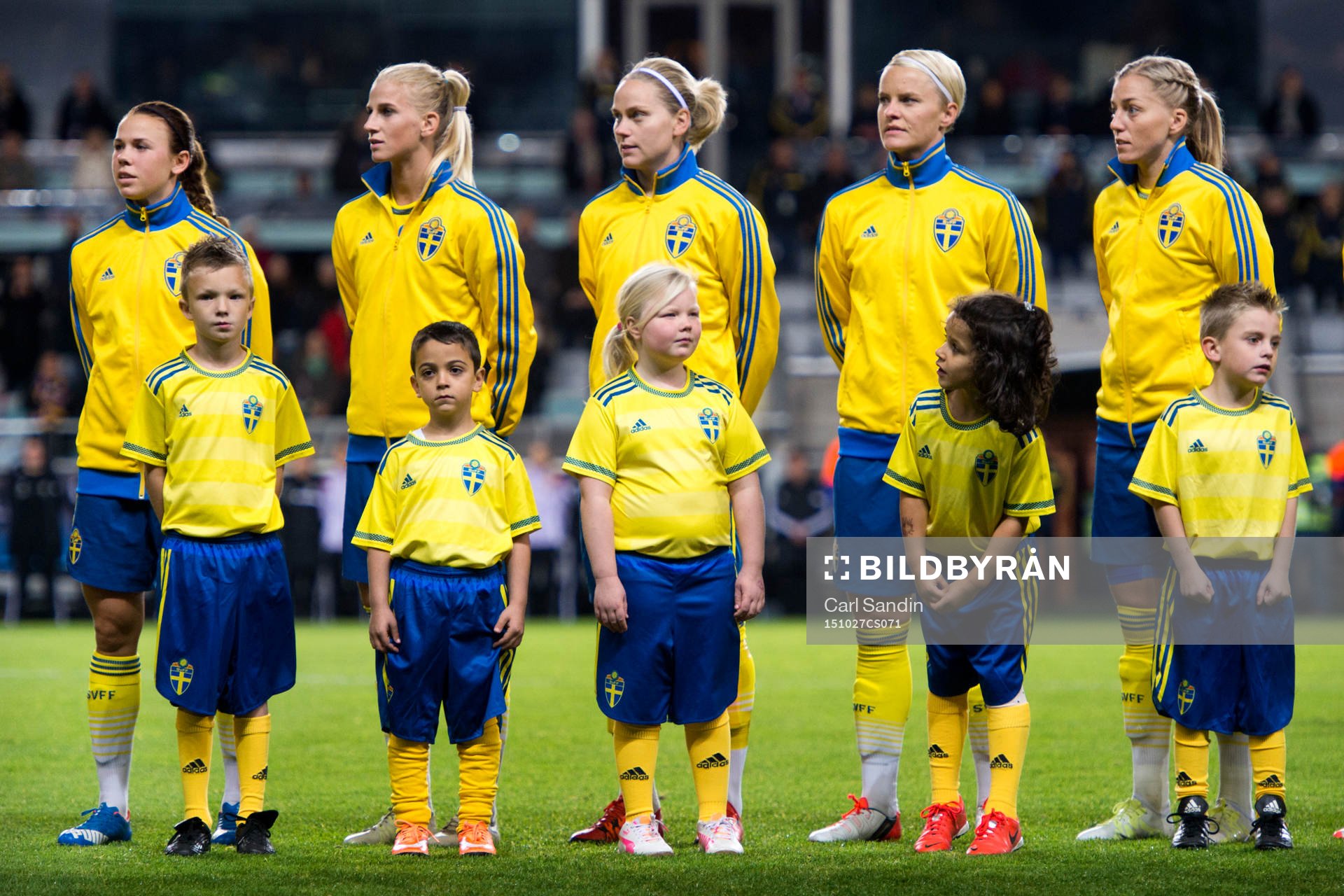 Sveriges Jessica Samuelsson, Sofia Jakobsson, Lisa