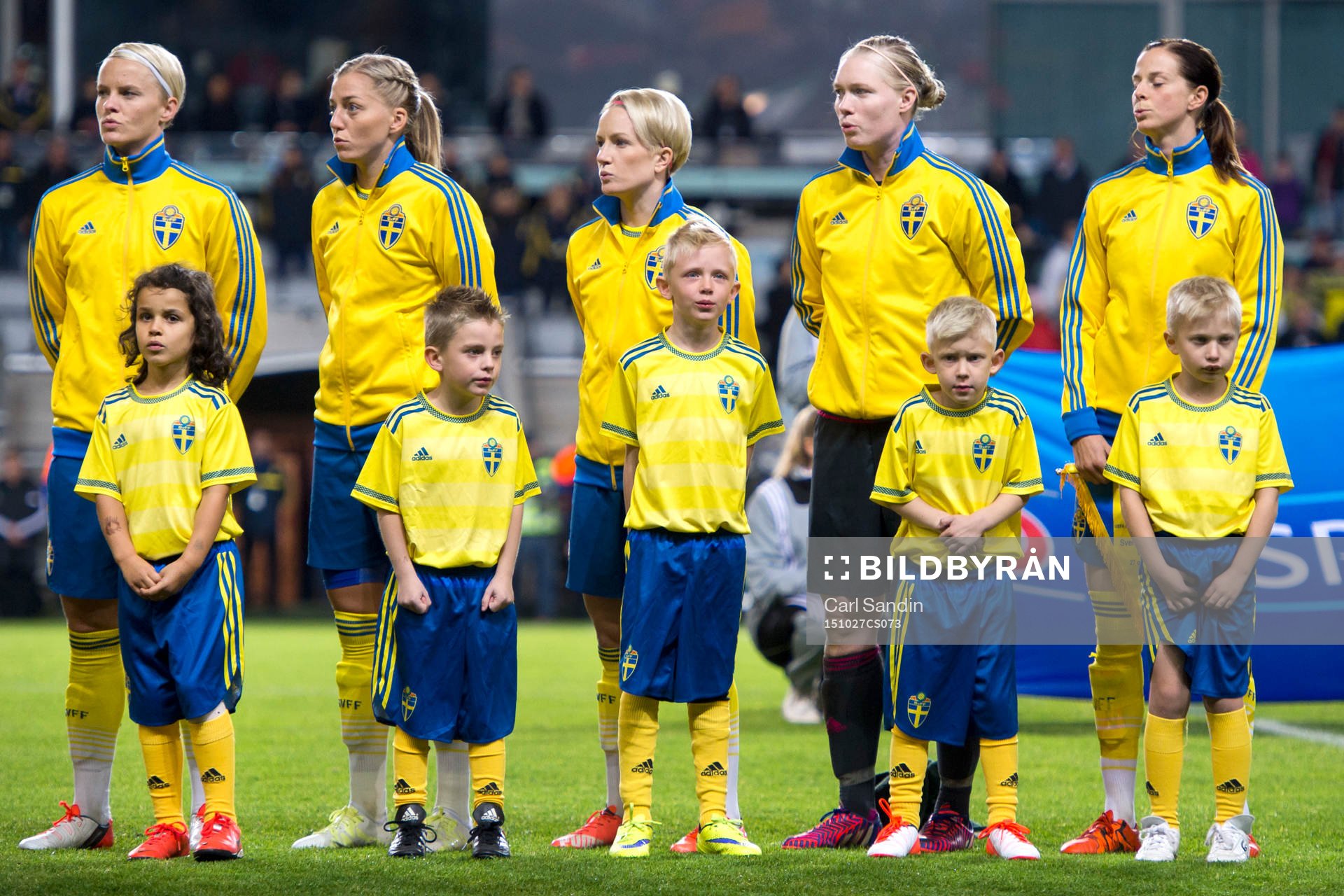 Sveriges Nilla Fischer, Linda Sembrant, Petra Larsson,