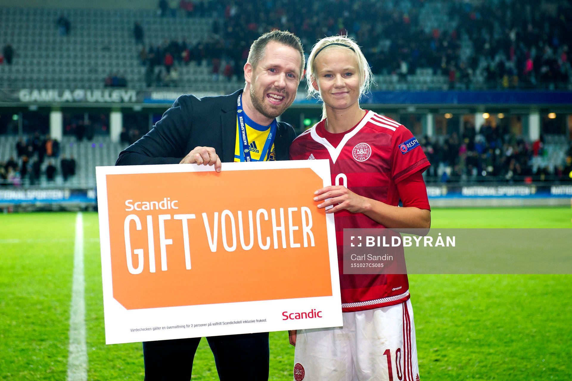 Danmarks Pernille Harder blir matchens lirare och får pris