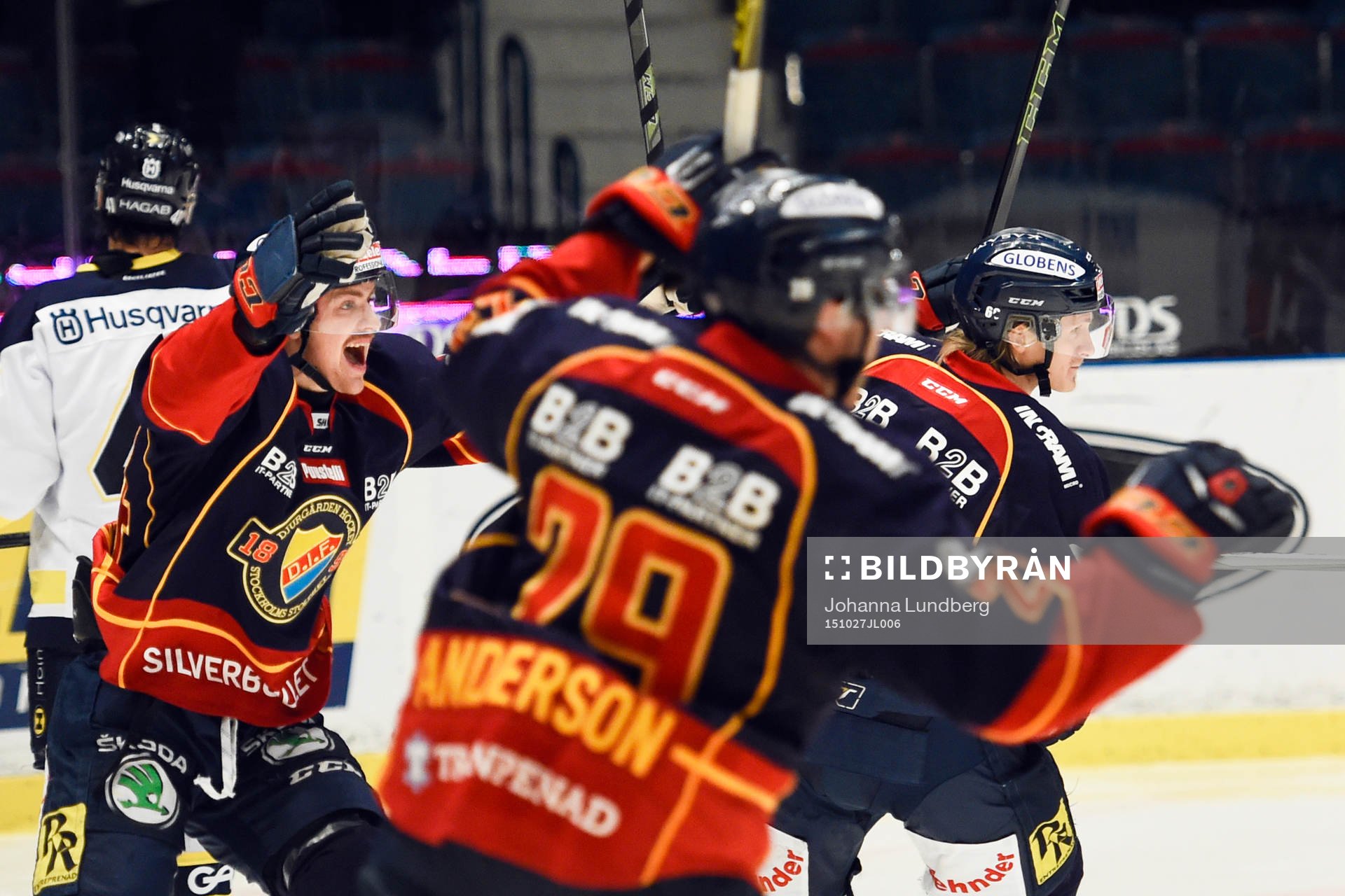 Djurgårdens Daniel Brodin jublar