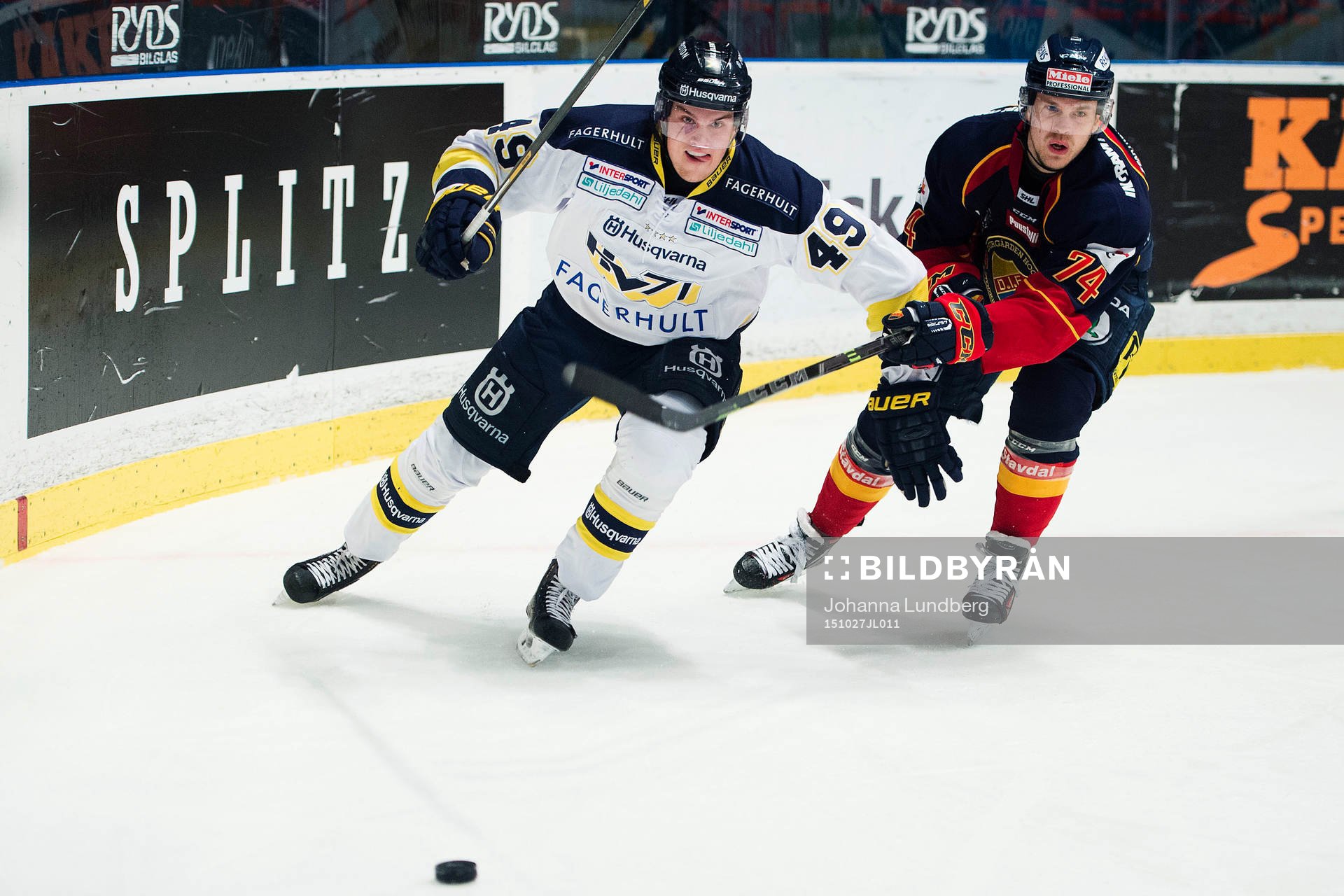 s Axel Eidstedt och Djurgårdens Tobias Hage