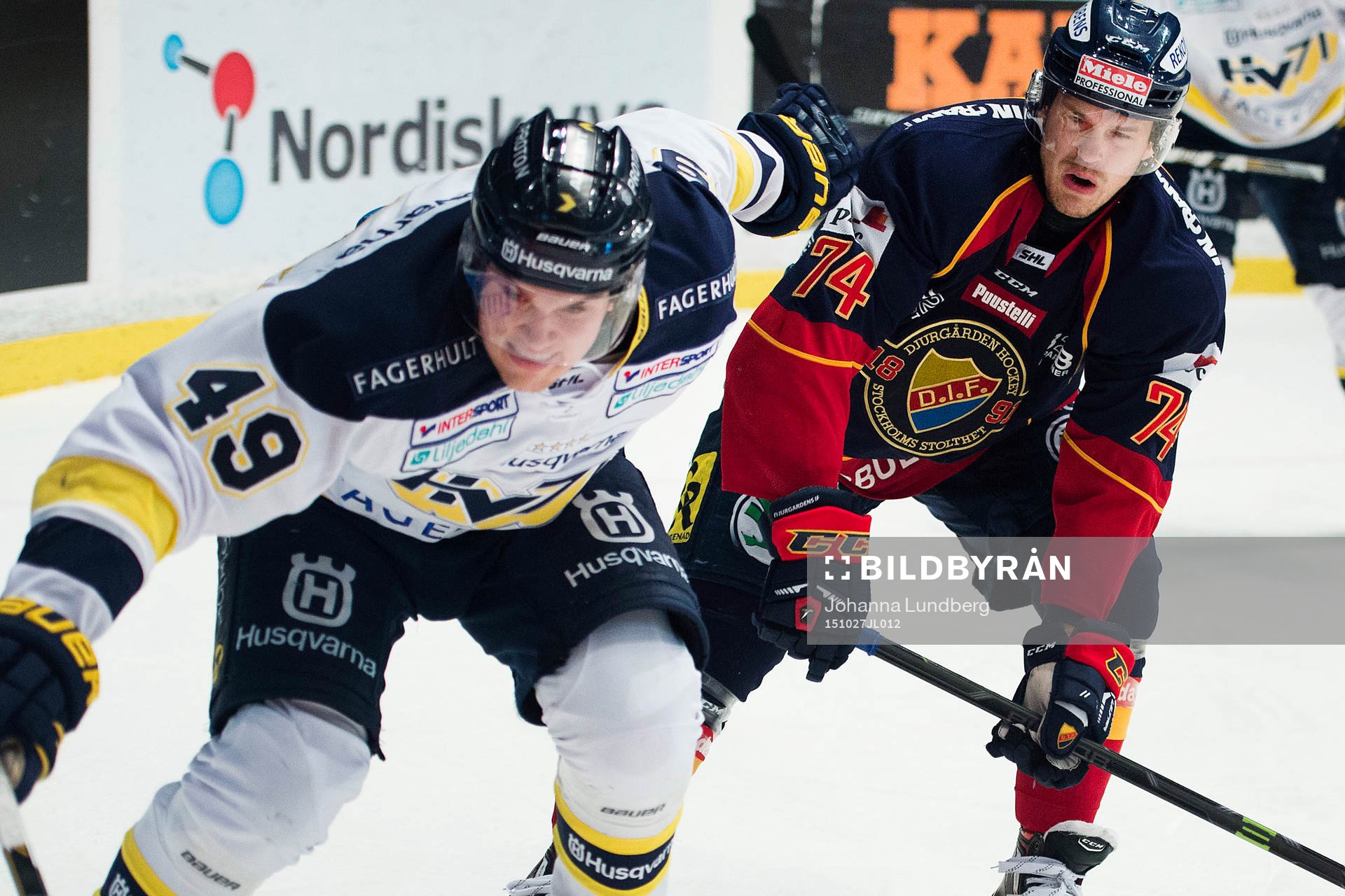 s Axel Eidstedt och Djurgårdens Tobias Hage
