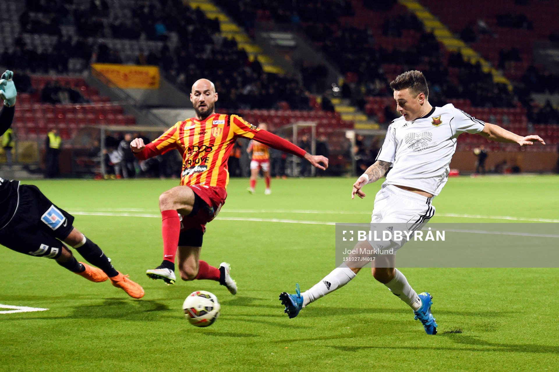 Östersunds Jamie Hopcutt kvitterar till 1-1
