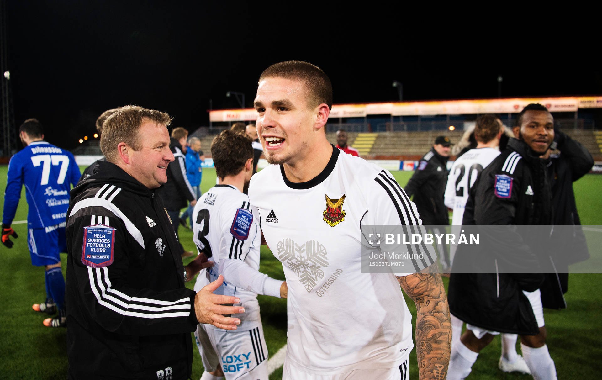 Östersunds assisterande tränare Billy Reid och Douglas