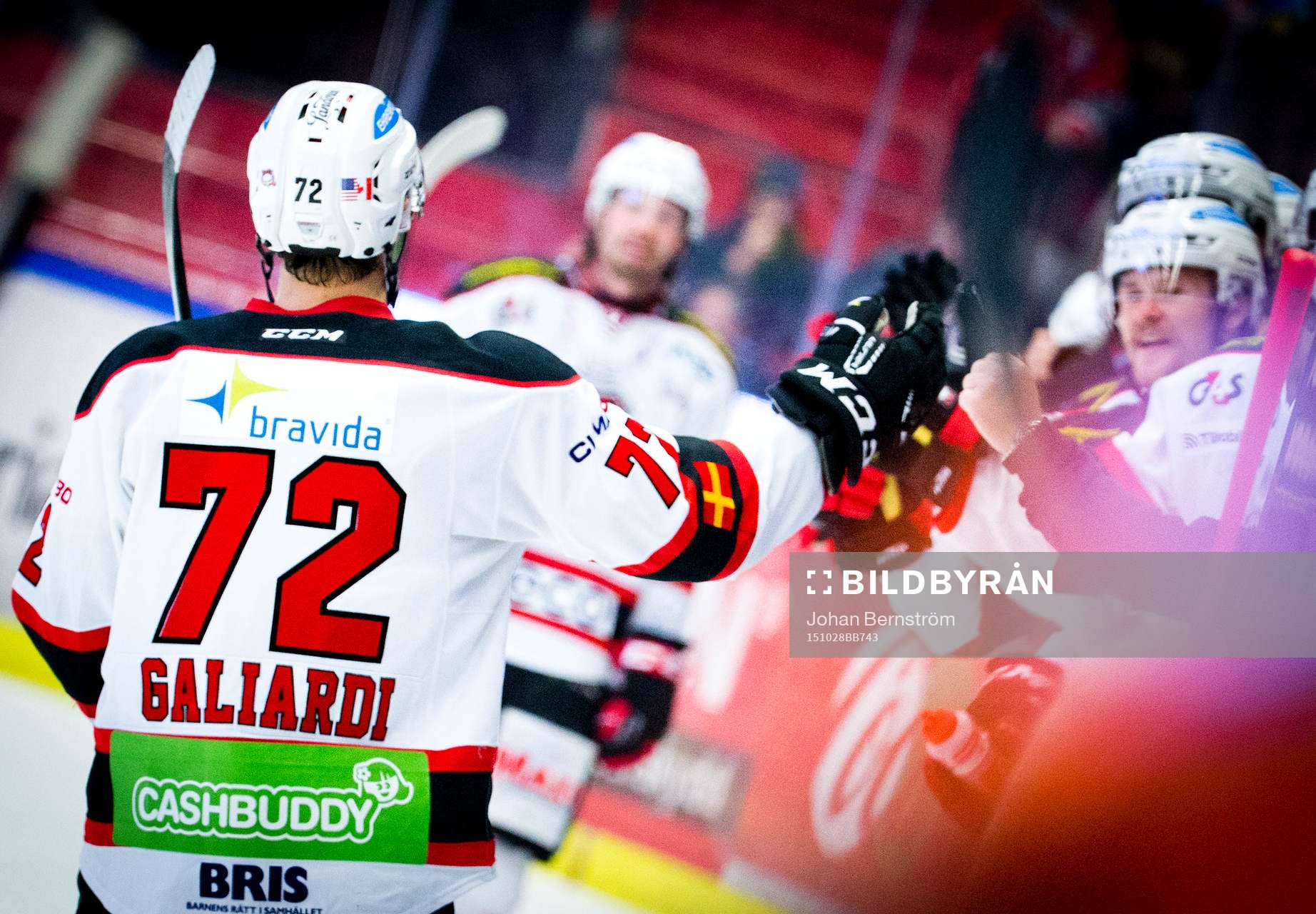 Malmö Redhawks TJ Galiardi gör 3-1 och jublar
