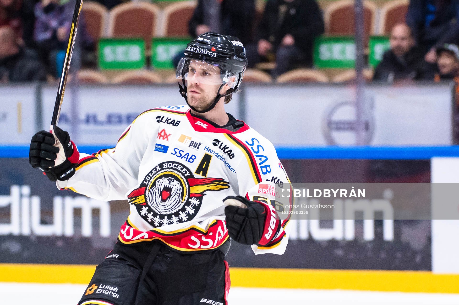 Luleås Jonathan Sigalet har gjort 4-2 till Luleå