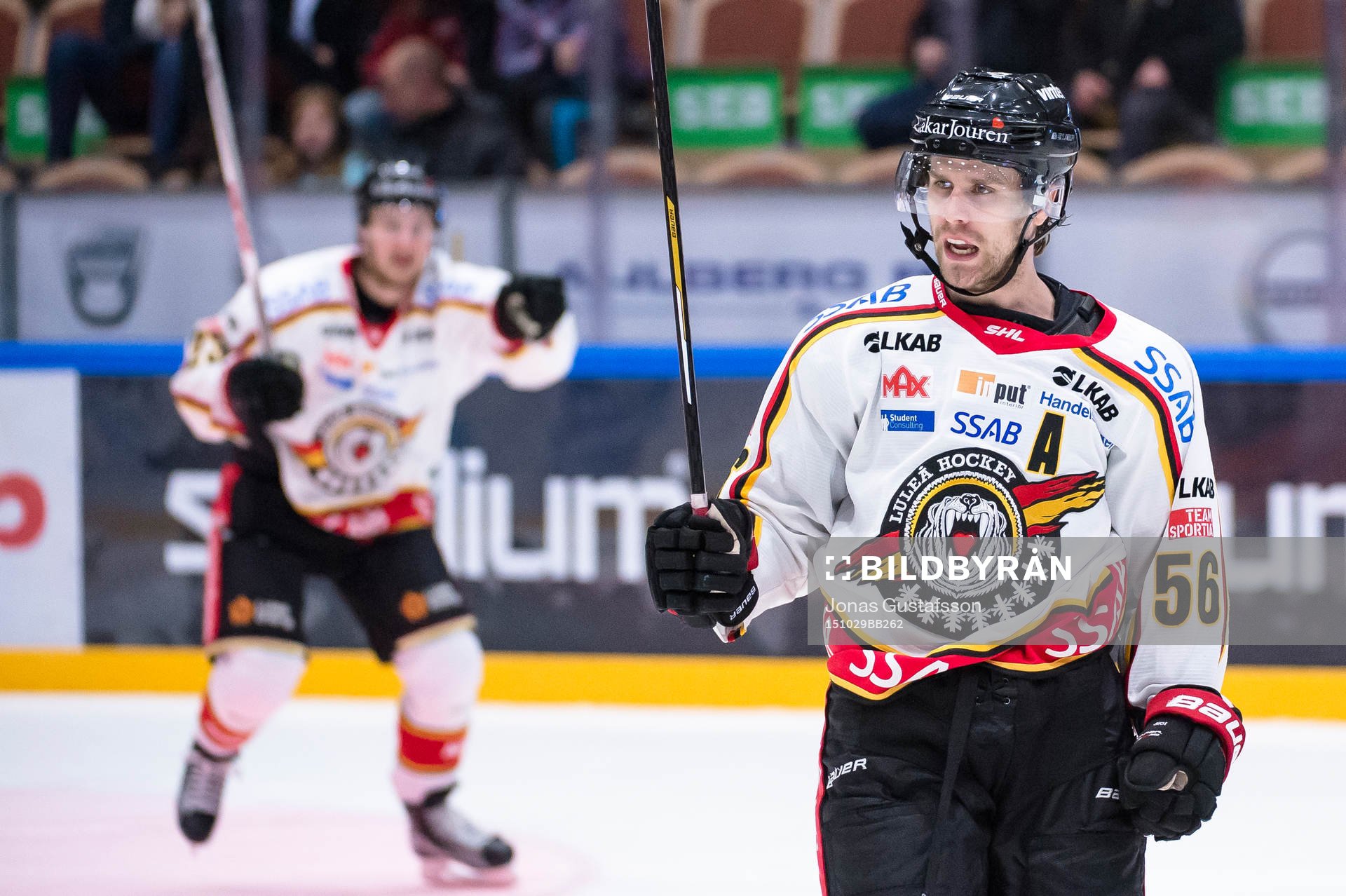 Luleås Jonathan Sigalet har gjort 4-2 till Luleå