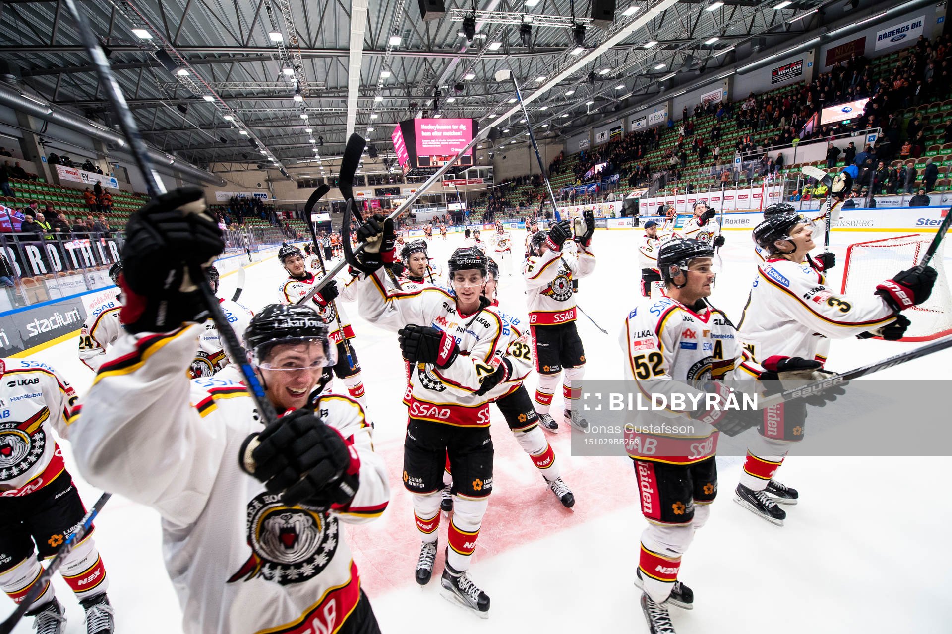 Luleås lag tackar sina fans