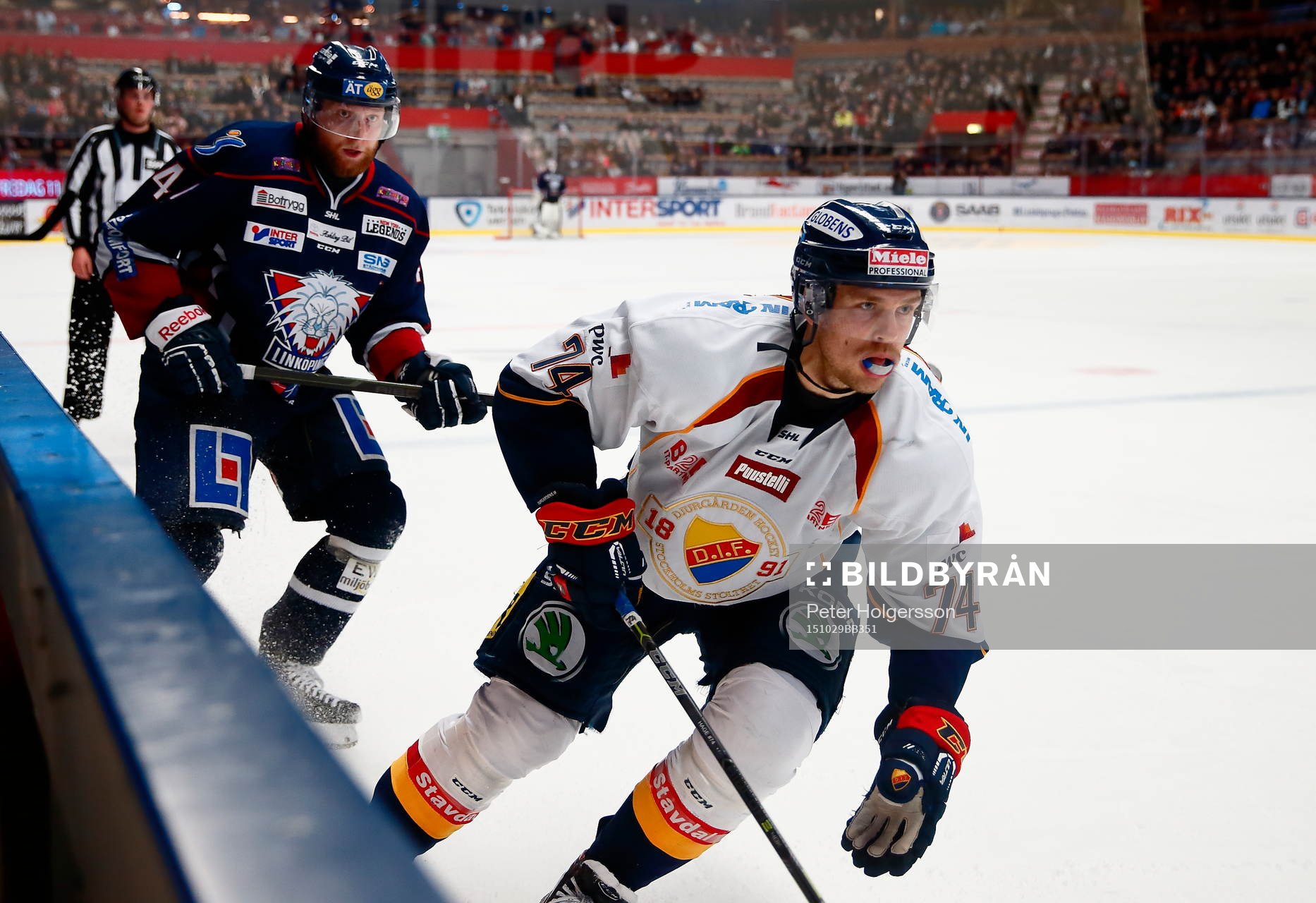 Linköpings Jonas Junland och Djurgårdens Tobias Hage