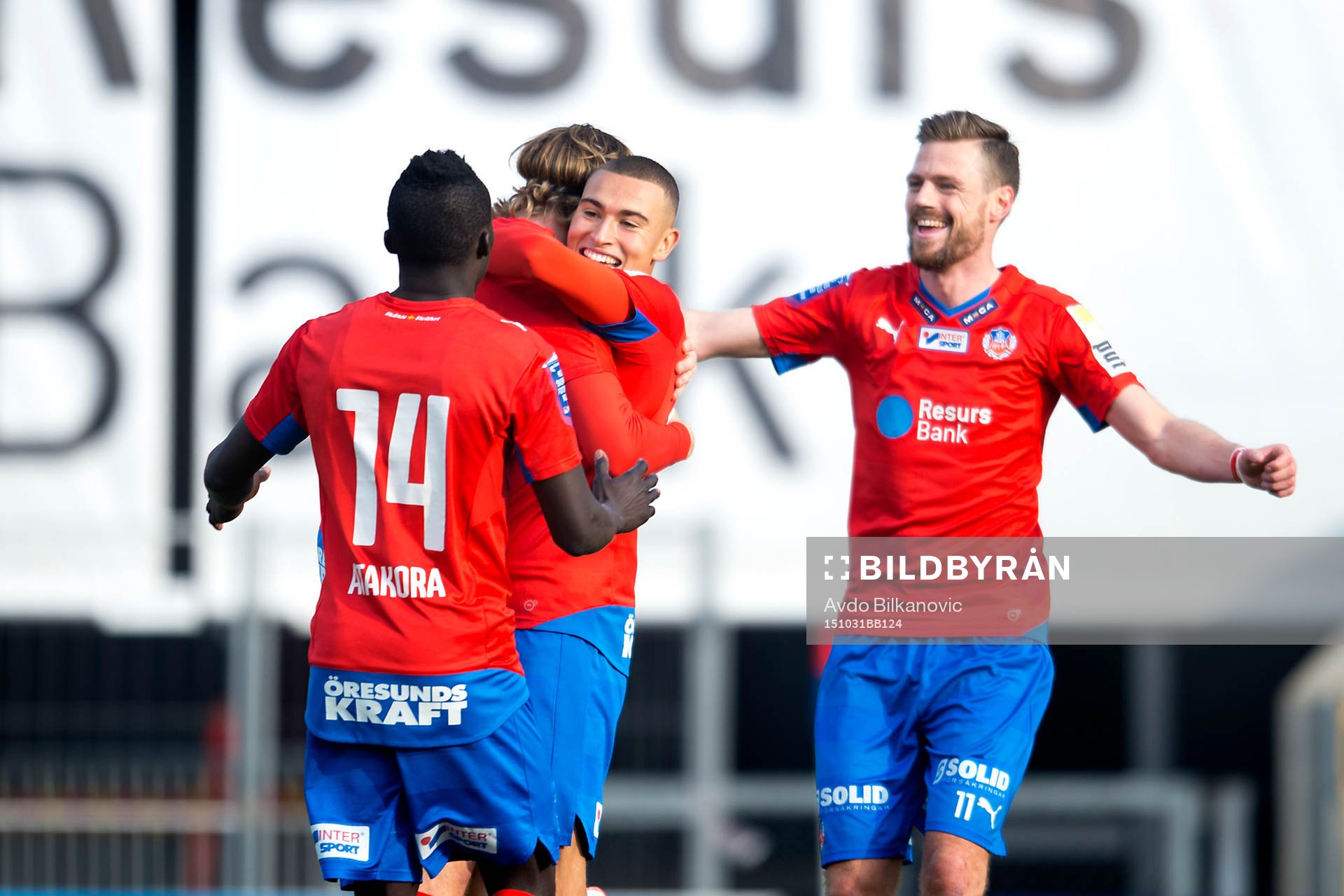 Helsingborgs Carl Johansson jublar