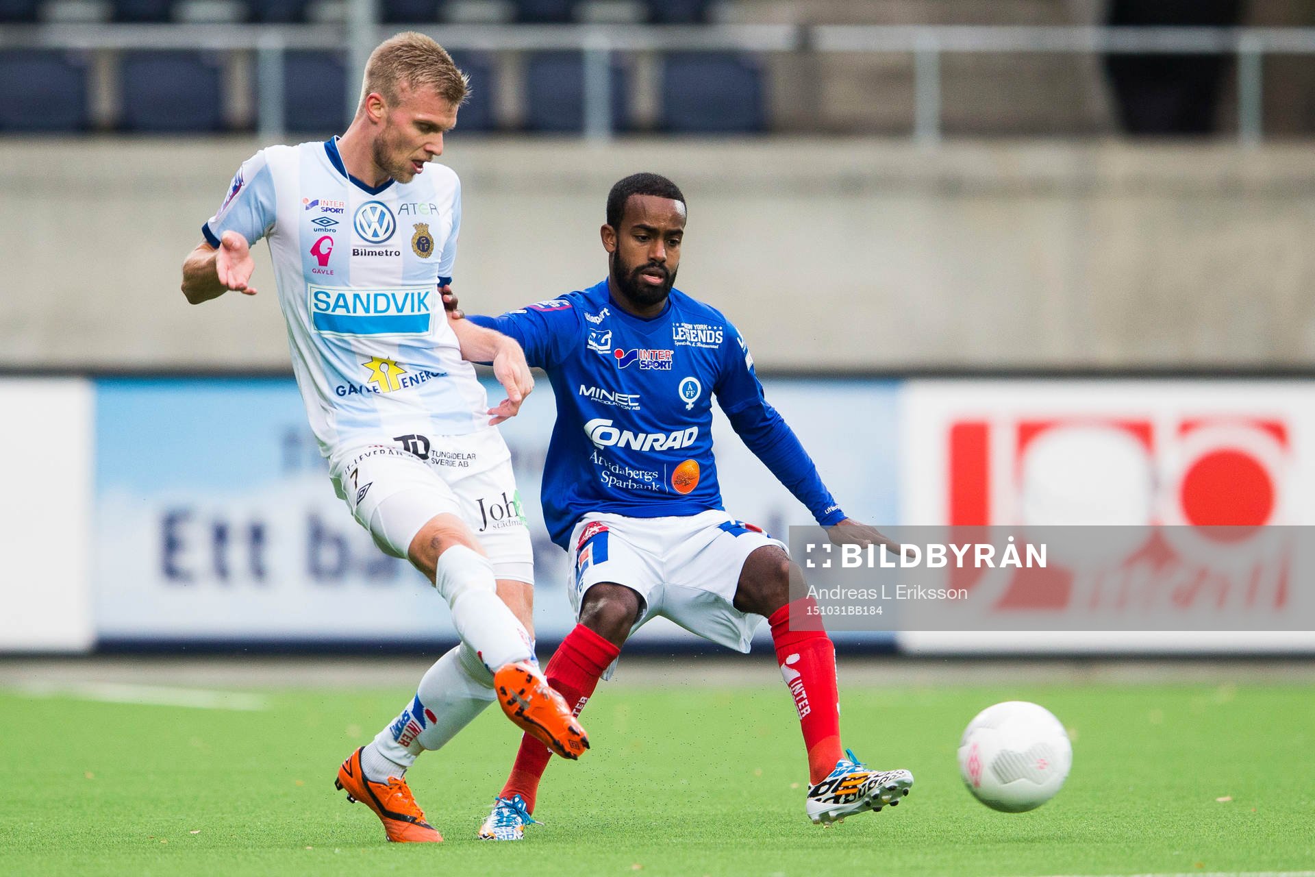 Gefles Robin Nilsson och Åtvidabergs Ammar Ahmed