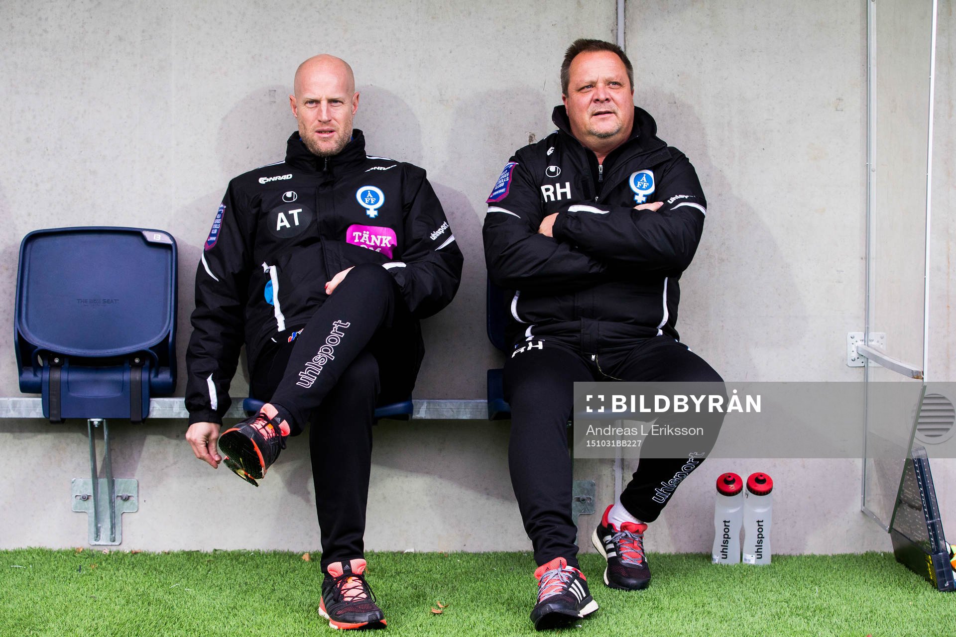Åtvidabergs assisterande tränare Andreas Thomsson och